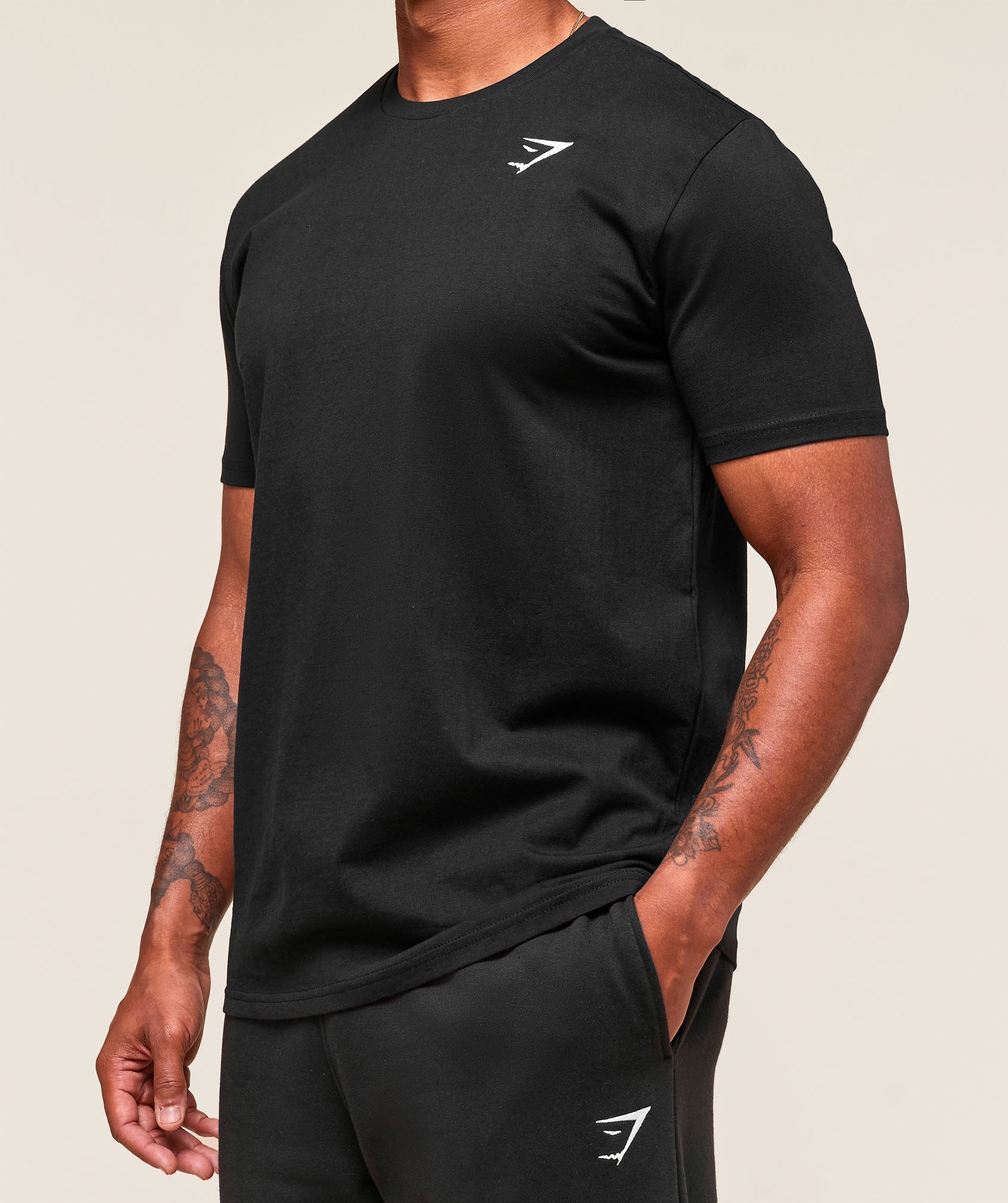 Gymshark Crest T-Shirt Black