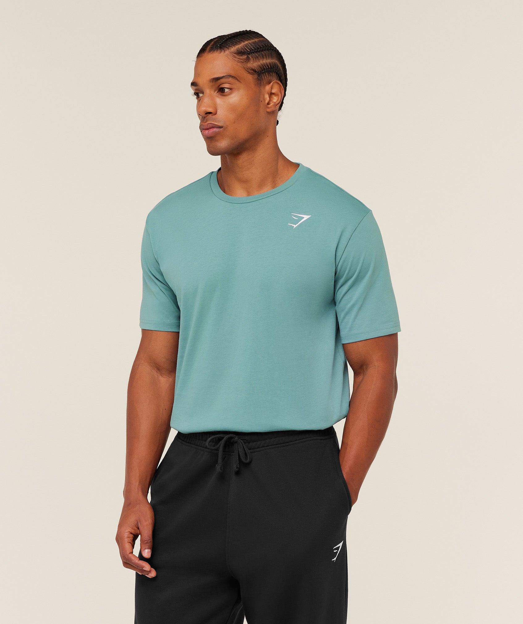 Gymshark Crest T-Shirt Gs Storm Blue