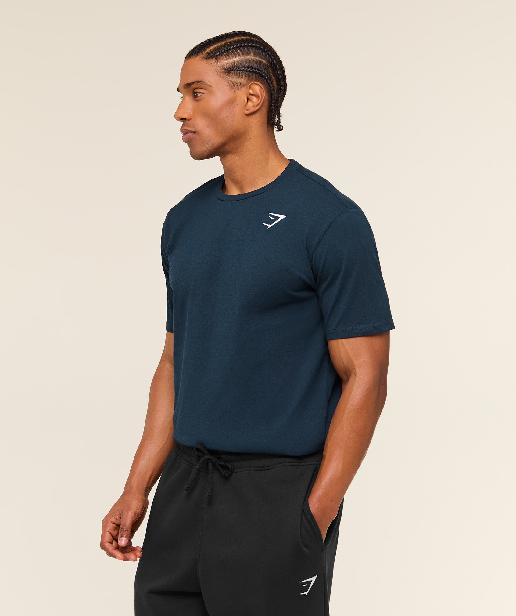 Gymshark Crest T-Shirt Navy