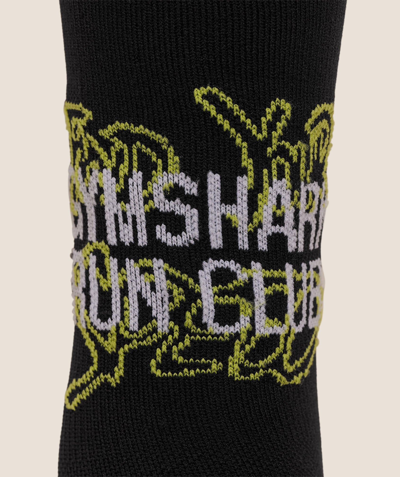 Women's Gymshark Graphic Single Pack Crew Running Sock Black