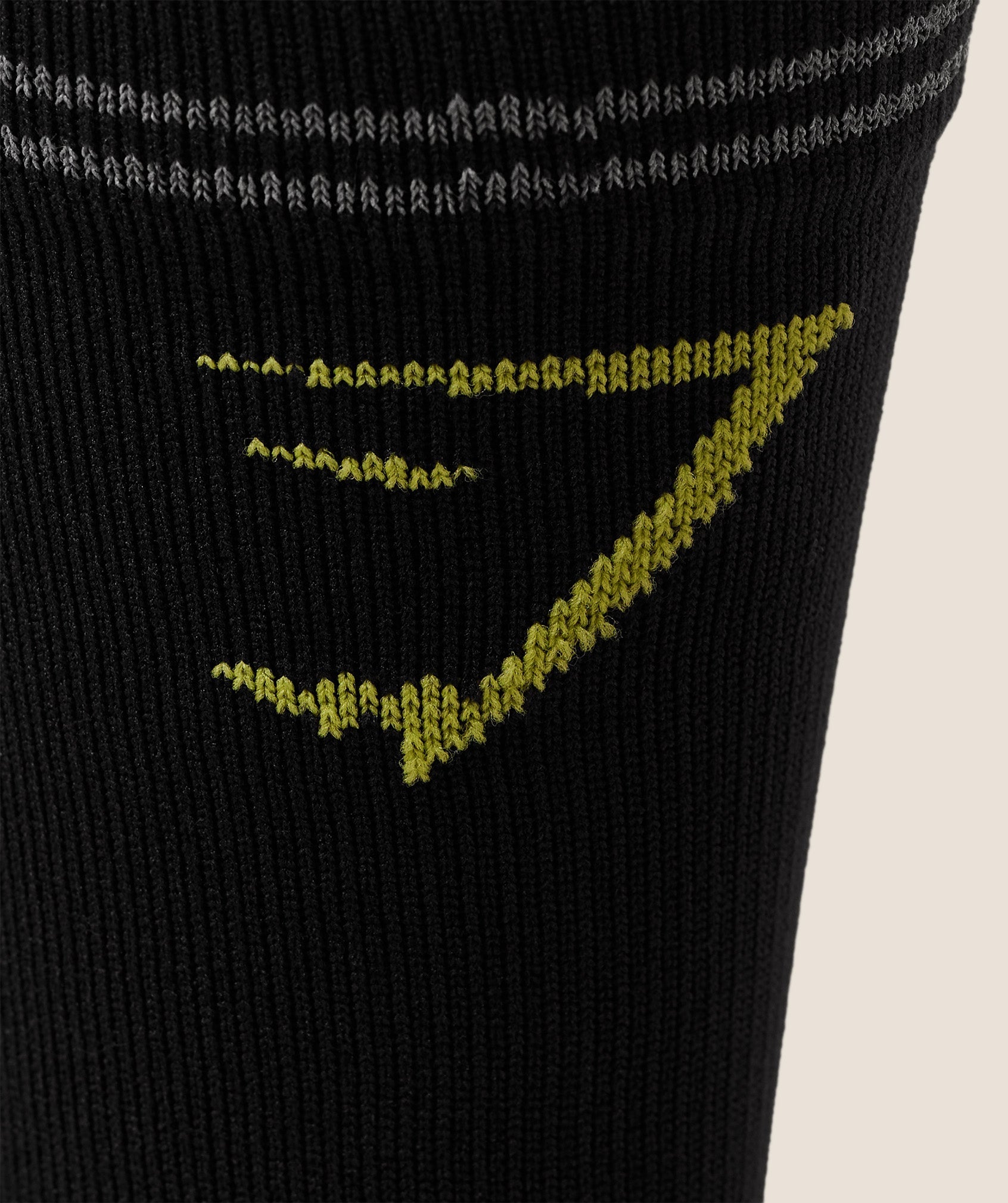Women's Gymshark Graphic Single Pack Crew Running Sock Black