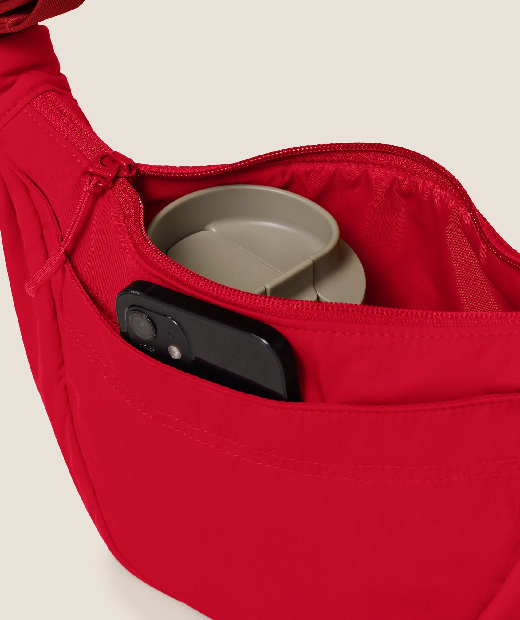 Women's Gymshark Pleat Crossbody Carmine Red