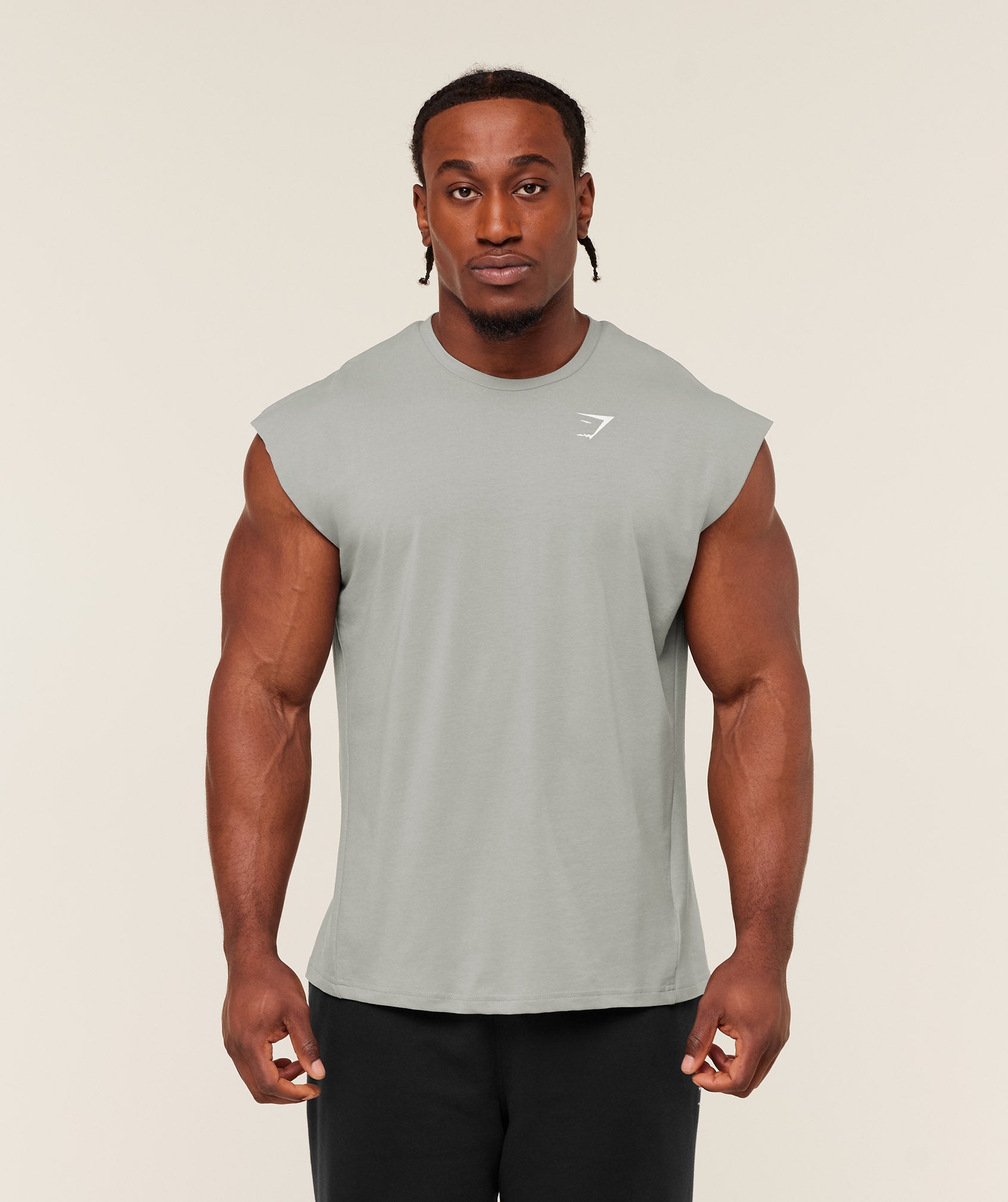 Gymshark Critical Cut Off Tank Smokey Grey
