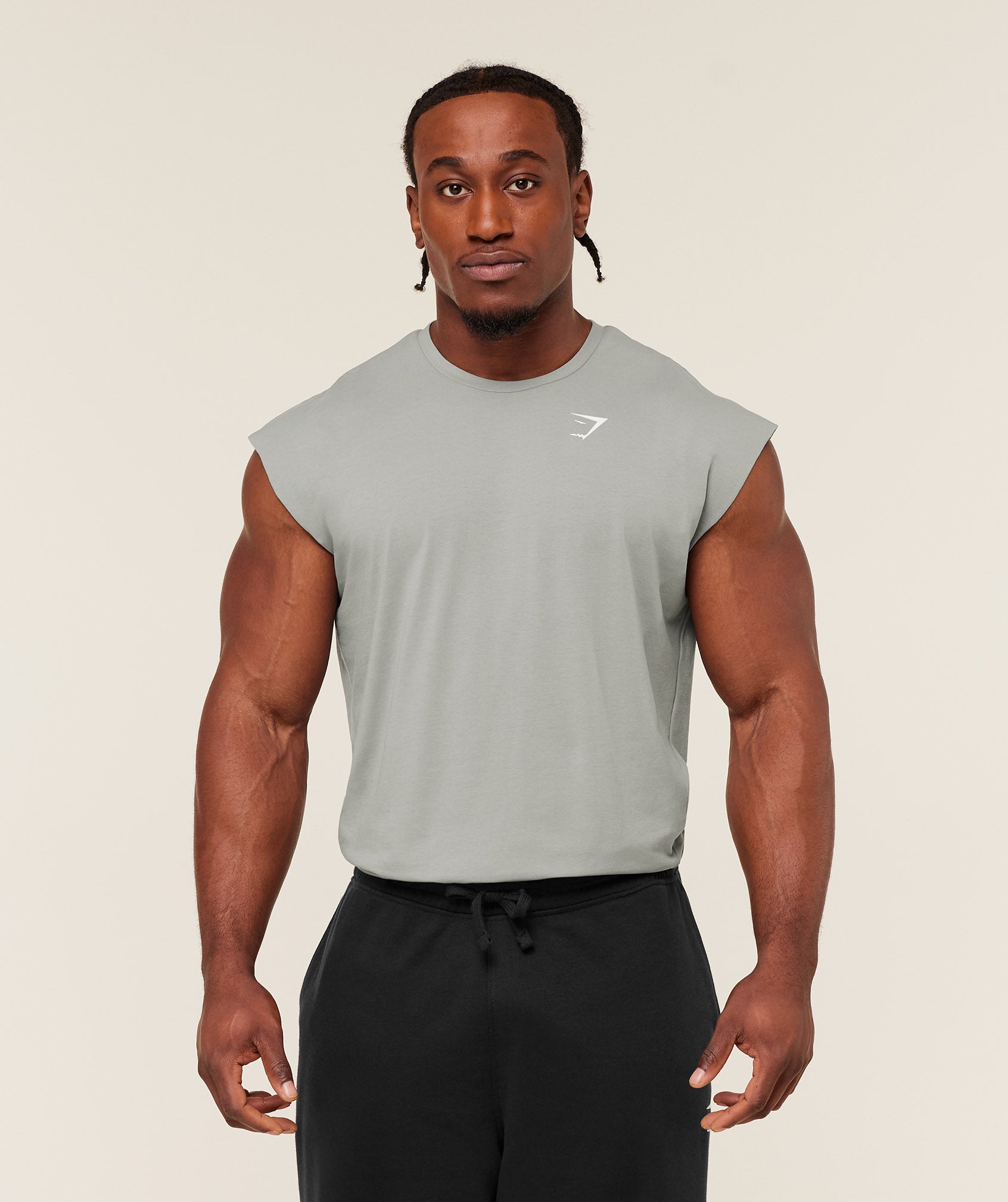 Gymshark Critical Cut Off Tank Smokey Grey