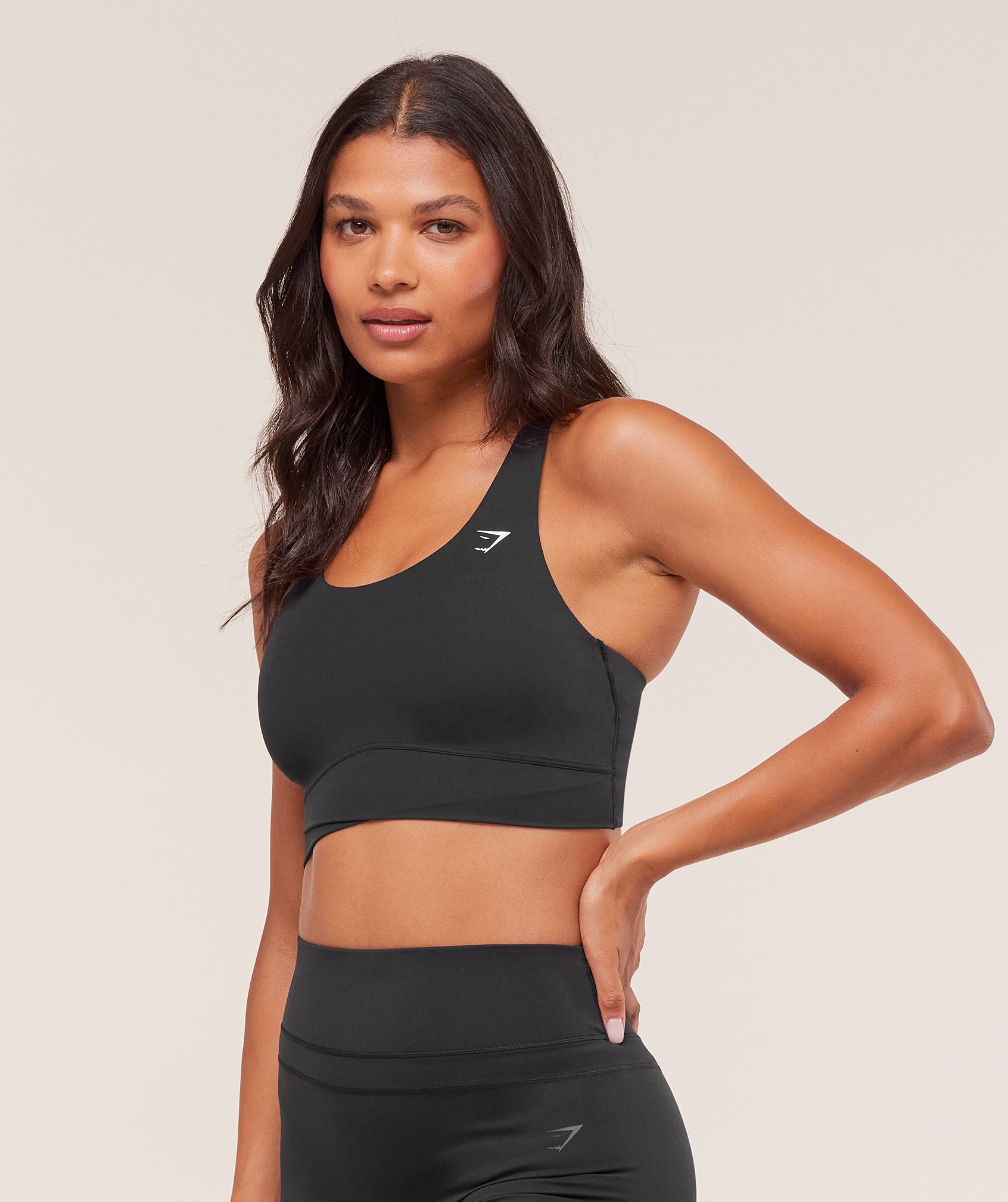 Women's Gymshark Cross Over Sports Bra Black