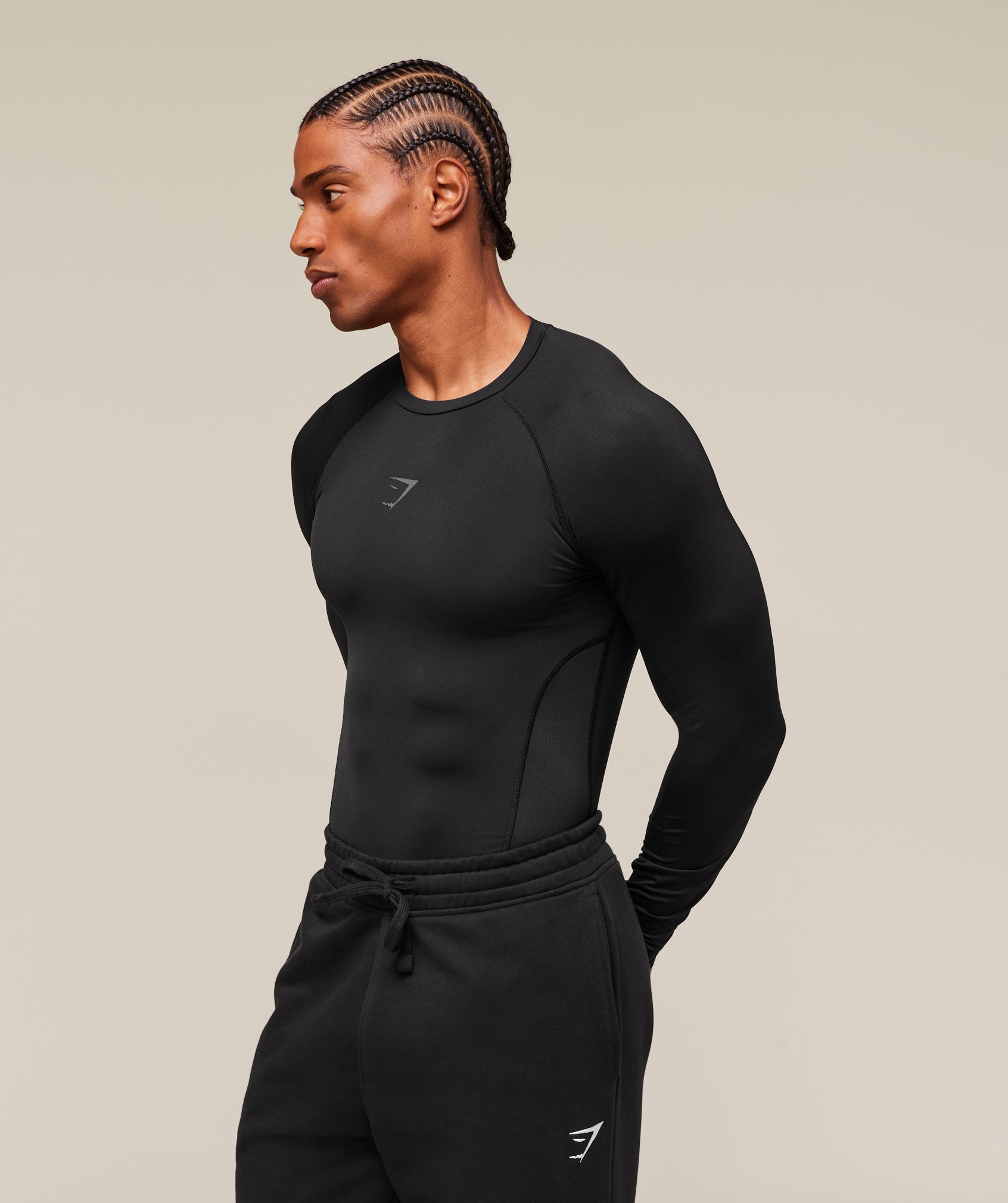 Gymshark Element Baselayer Long Sleeve T-Shirt Black