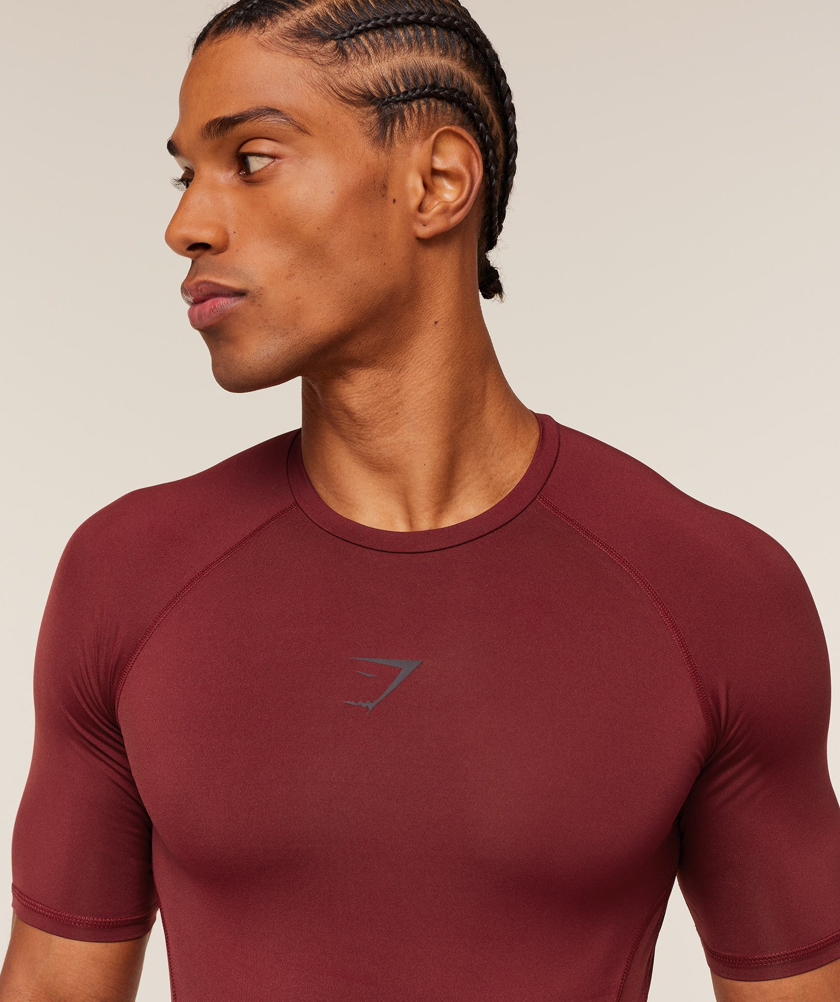 Gymshark Element Baselayer T-Shirt Sets Red