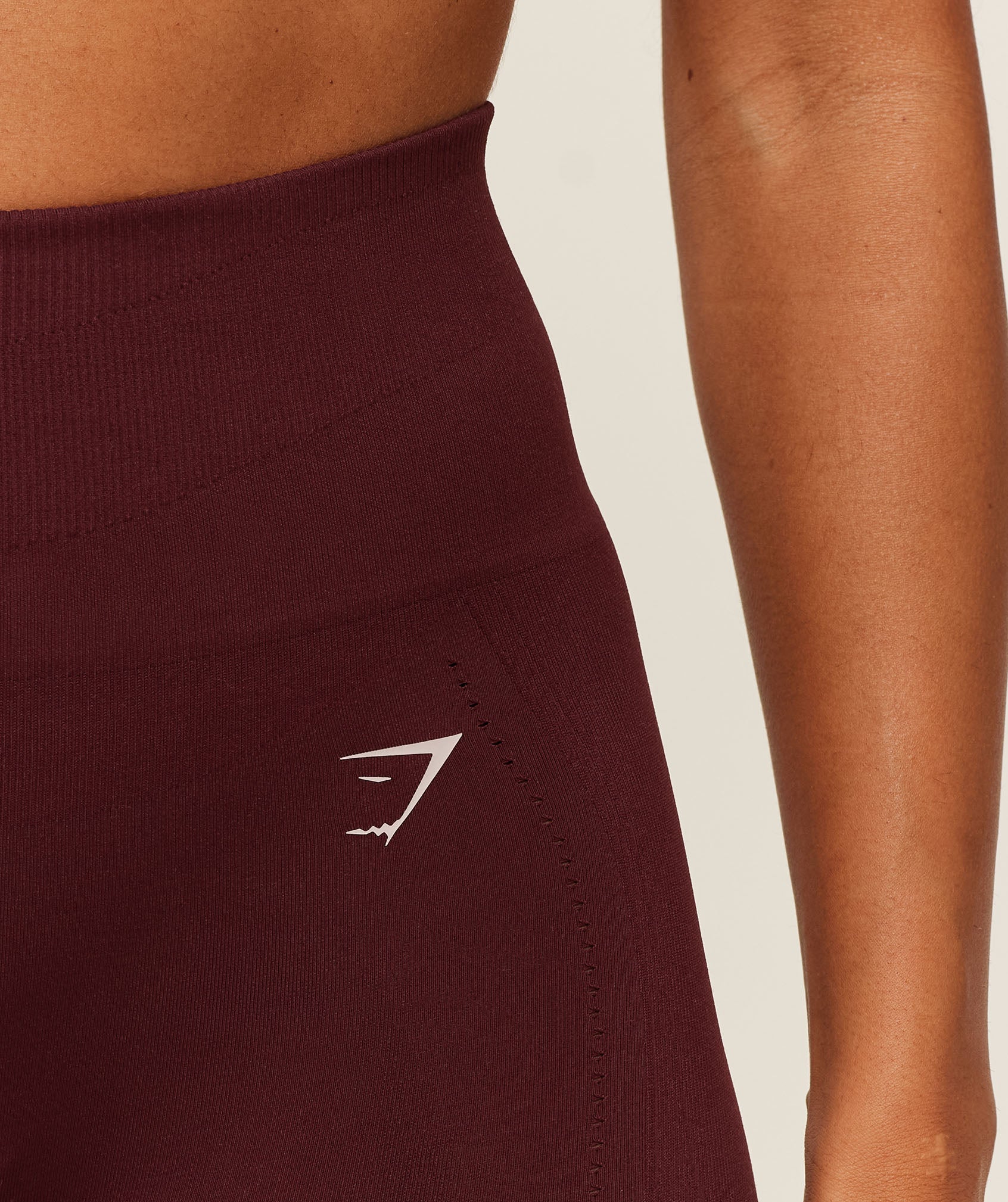 Women's Gymshark Energise Seamless Leggings Rich Maroon