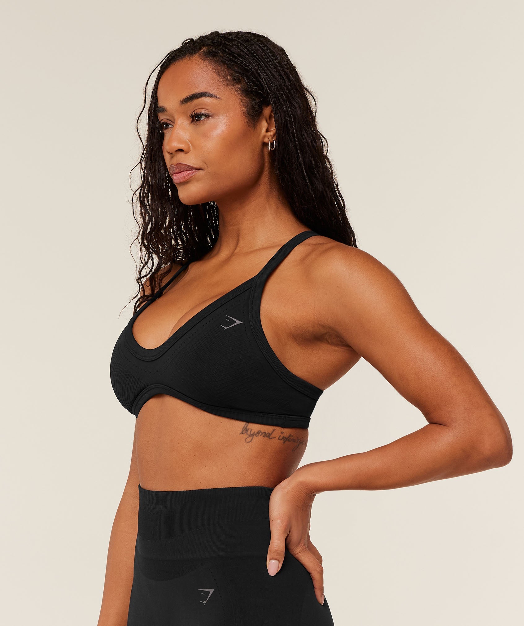 Women's Gymshark Energise Seamless Sports Bra Black