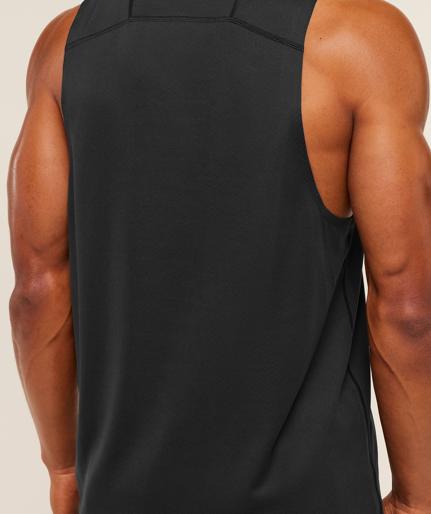Gymshark Hybrid Engineered Jacquard Tank Black