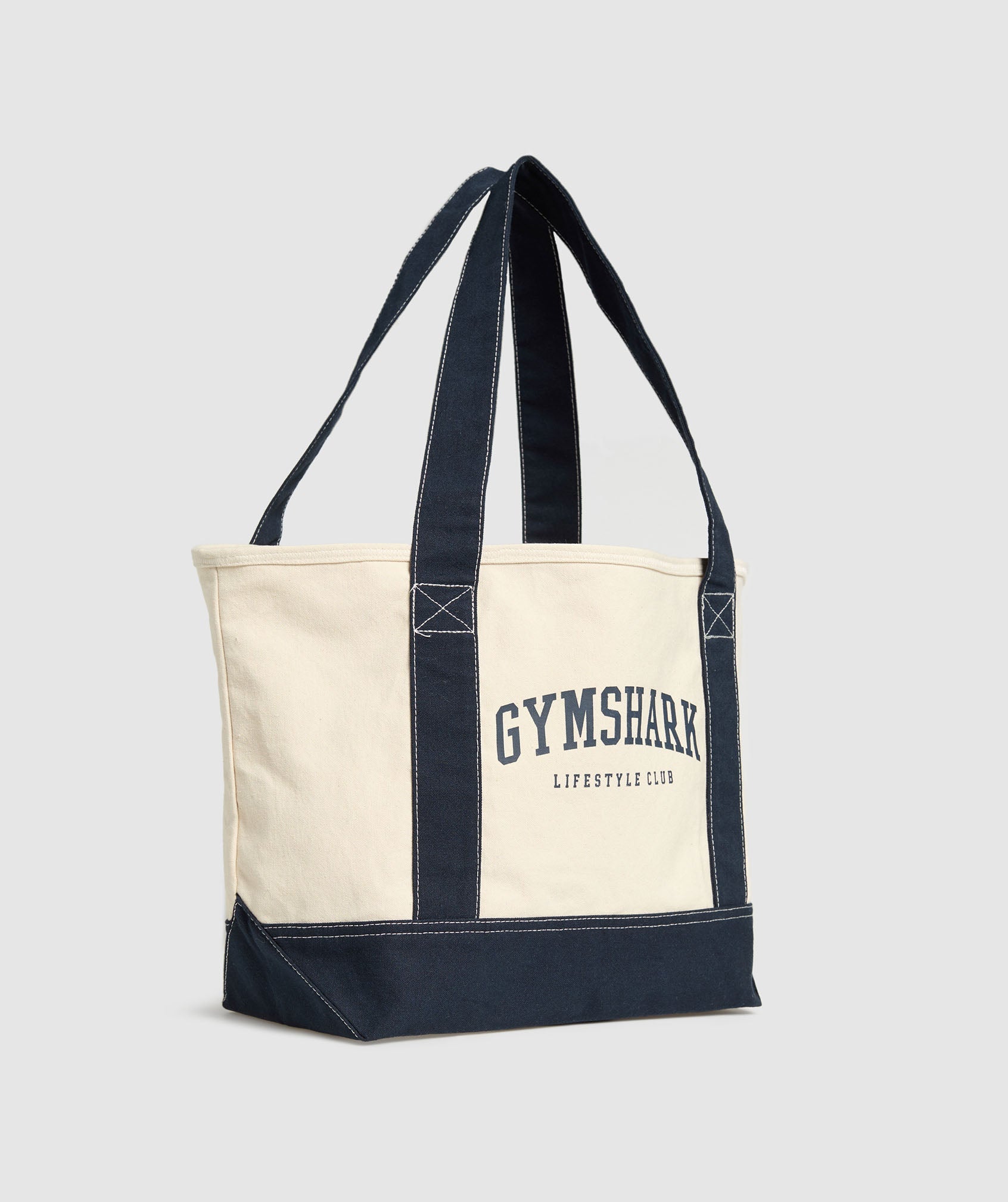 Women's Gymshark Collegiate Oversized Tote Oat White