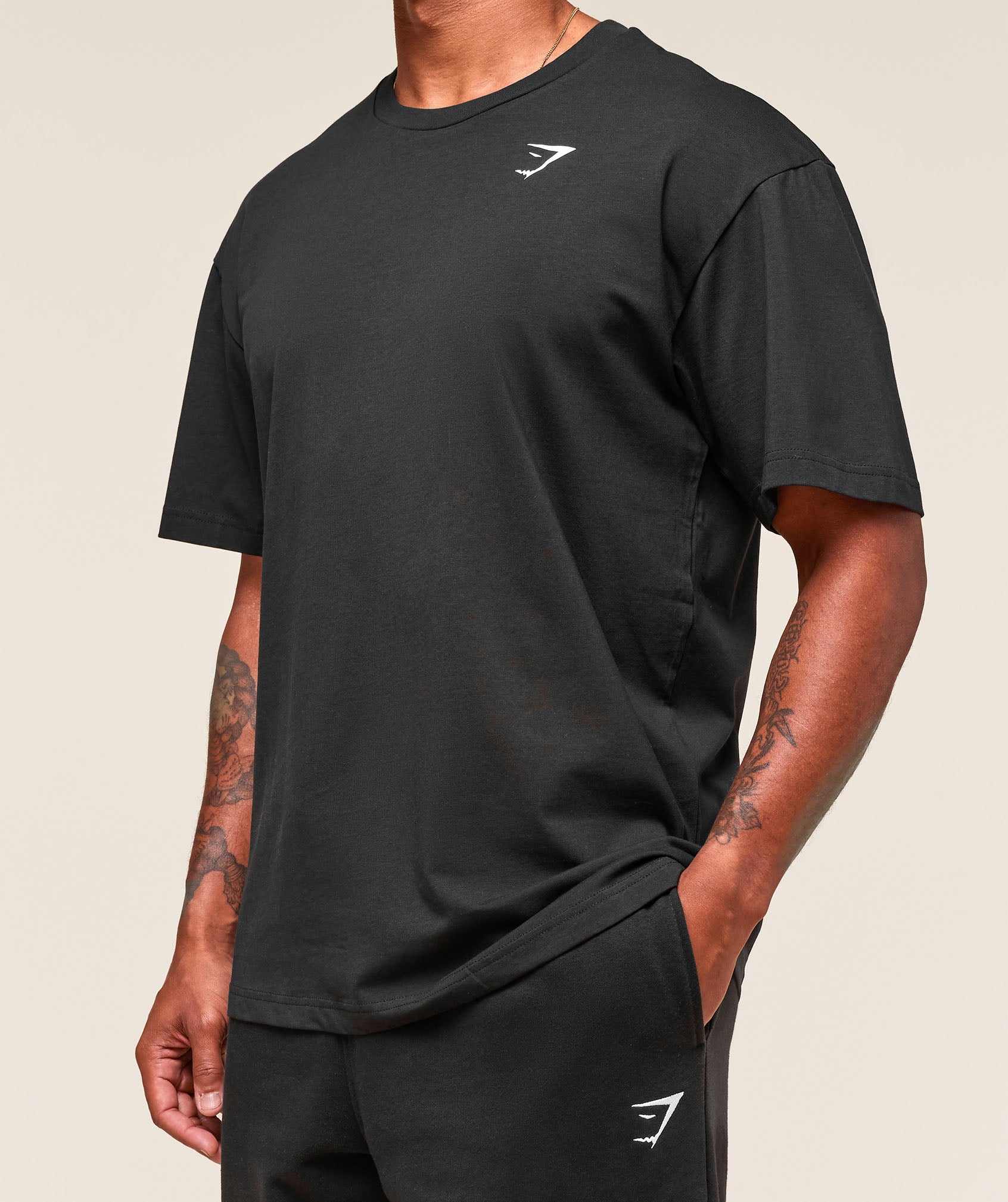 Gymshark Essential Oversized T-Shirt Black