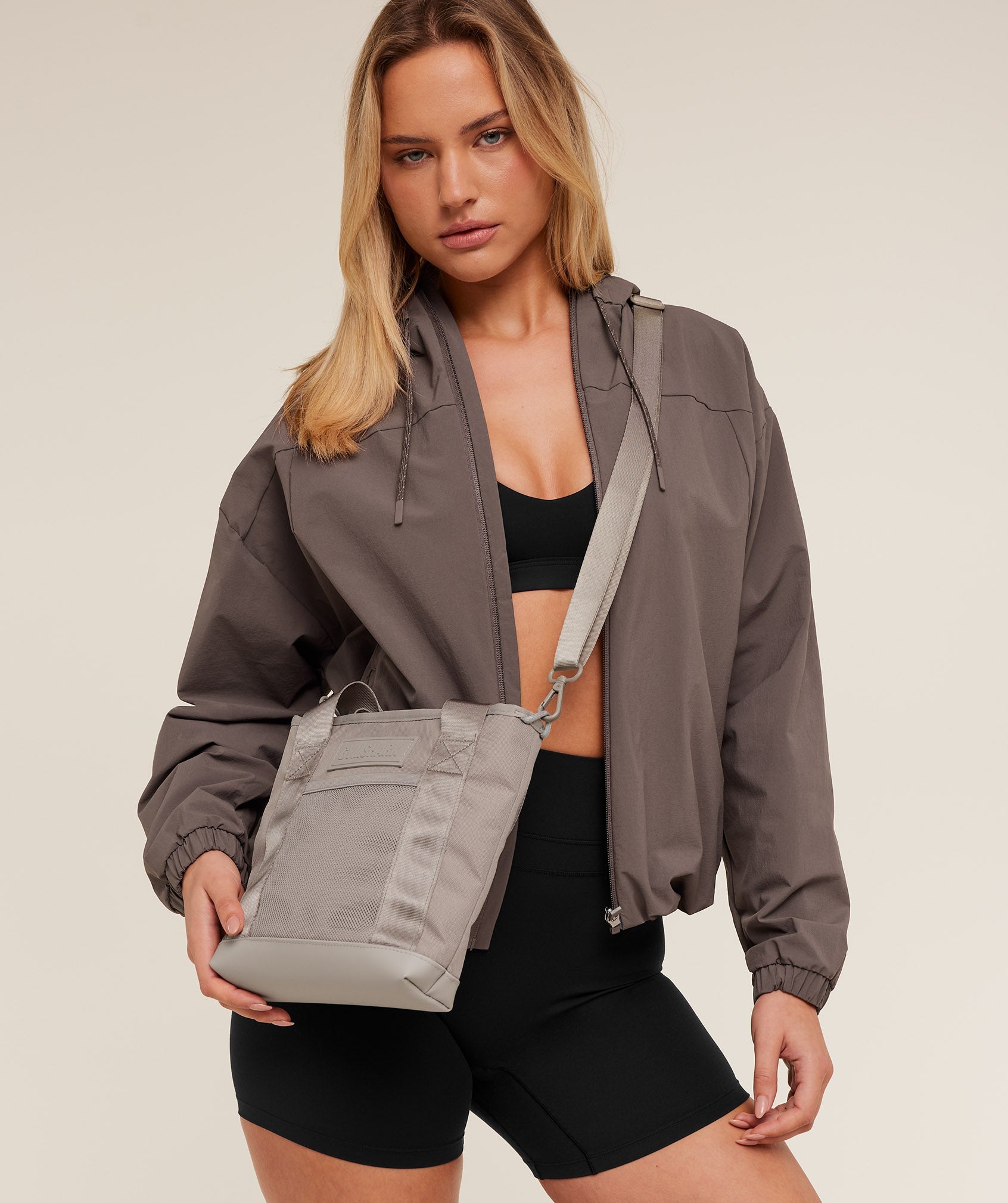 Women's Gymshark Everyday Mini Tote Bag Mushroom Grey