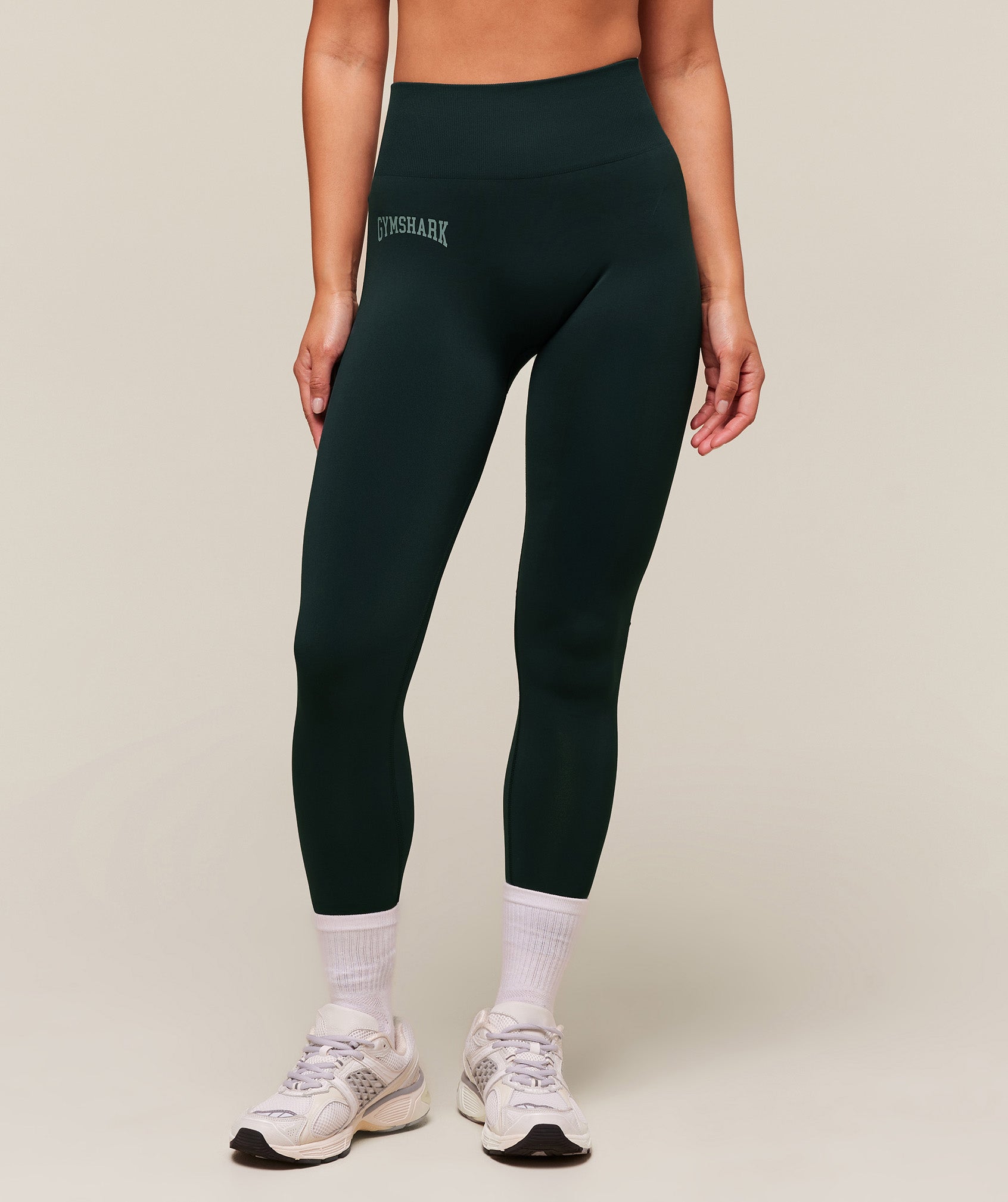 Women's Gymshark Everyday Seamless Graphic Leggings Darkest Teal