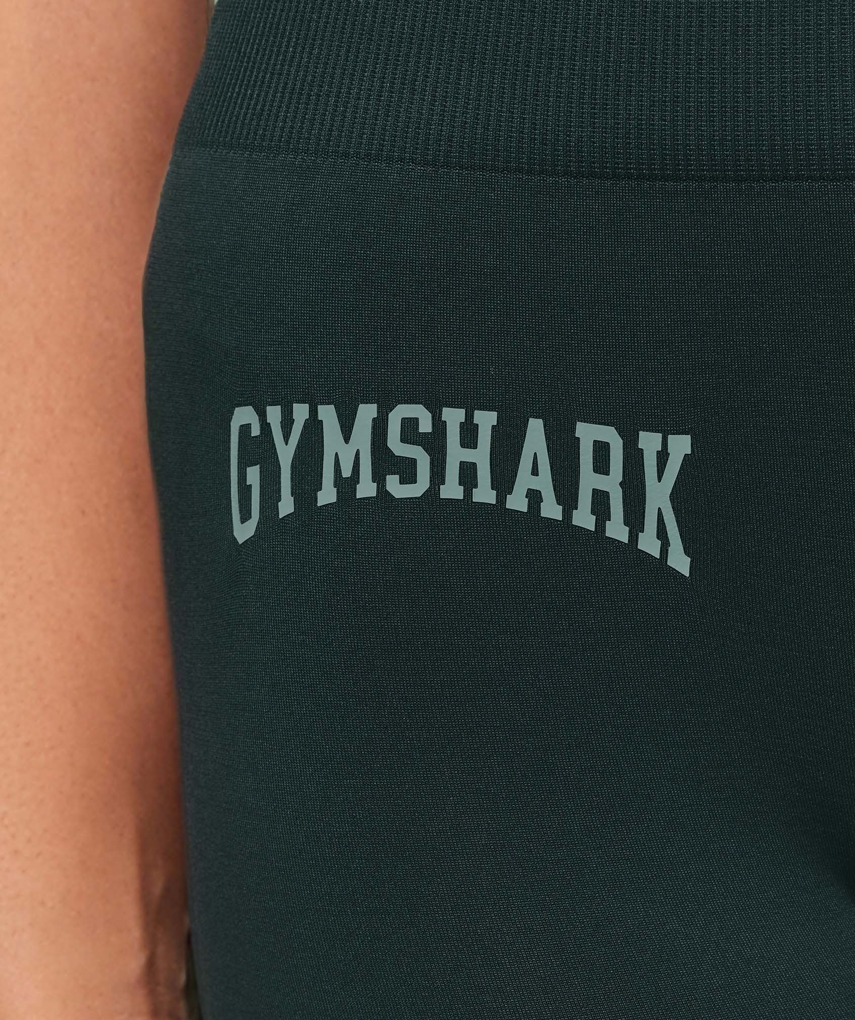 Women's Gymshark Everyday Seamless Graphic Leggings Darkest Teal