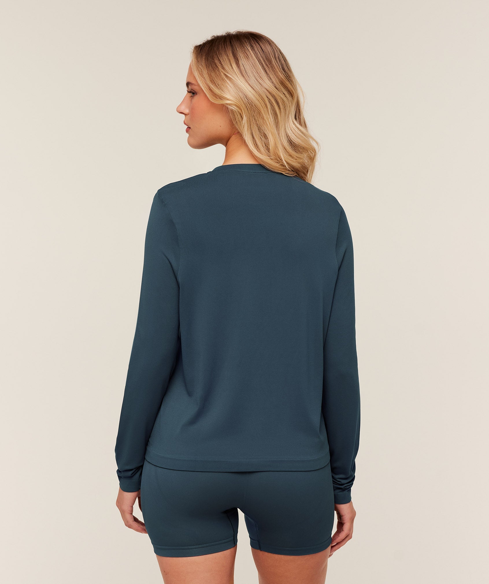 Women's Gymshark Everyday Seamless Long Sleeve Top Gs Stealth Blue