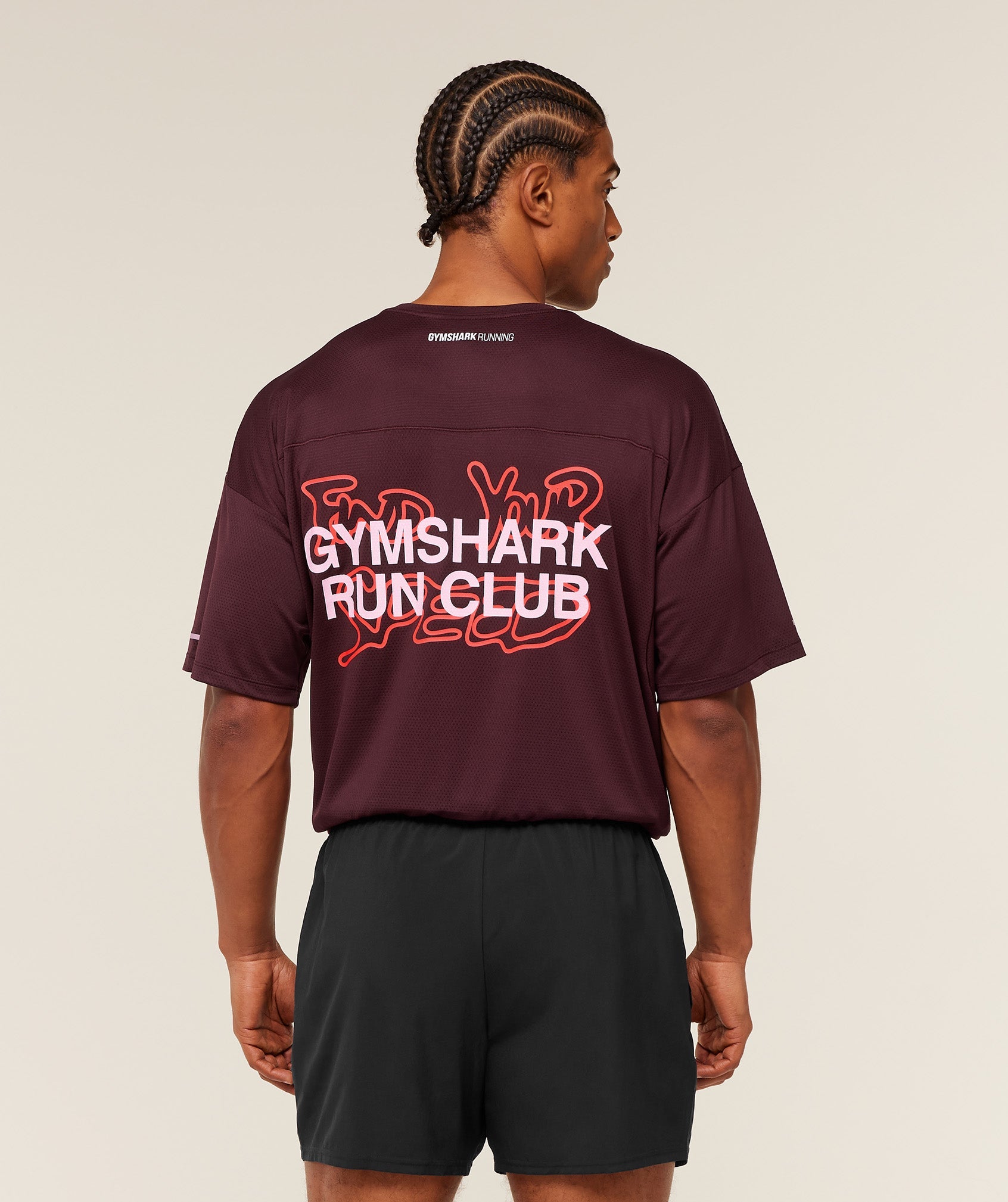 Gymshark Find Your Speed T-Shirt Rich Maroon