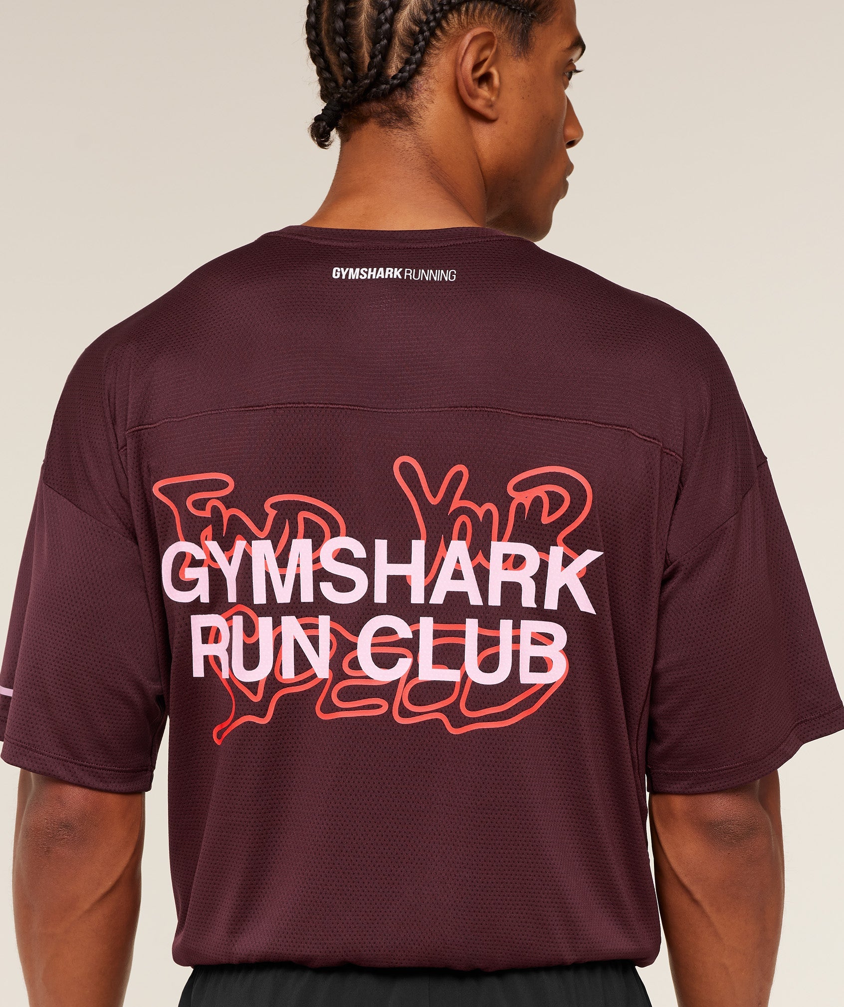 Gymshark Find Your Speed T-Shirt Rich Maroon