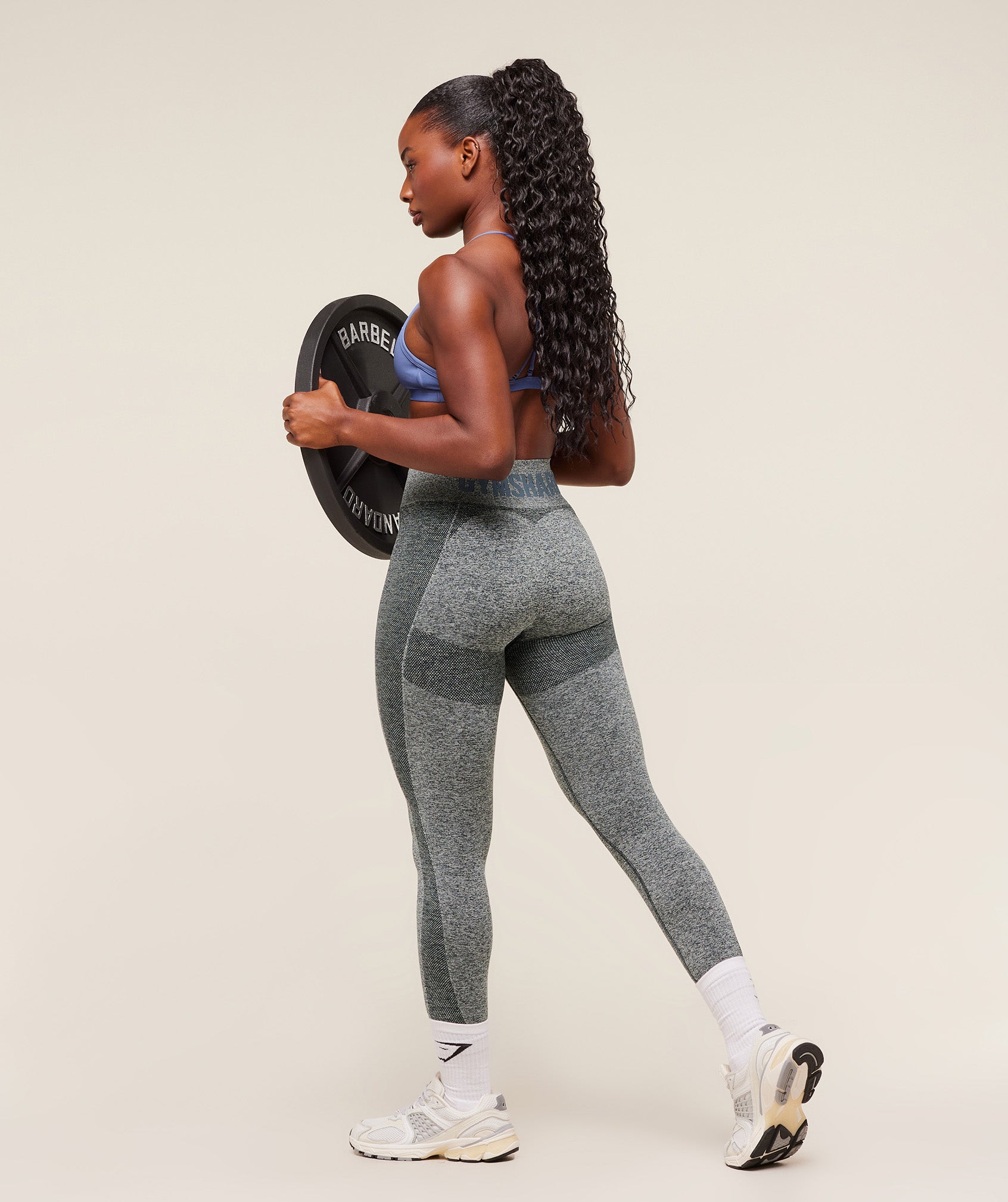 Women's Gymshark Flex High Waisted Leggings Deep Petrol Blue