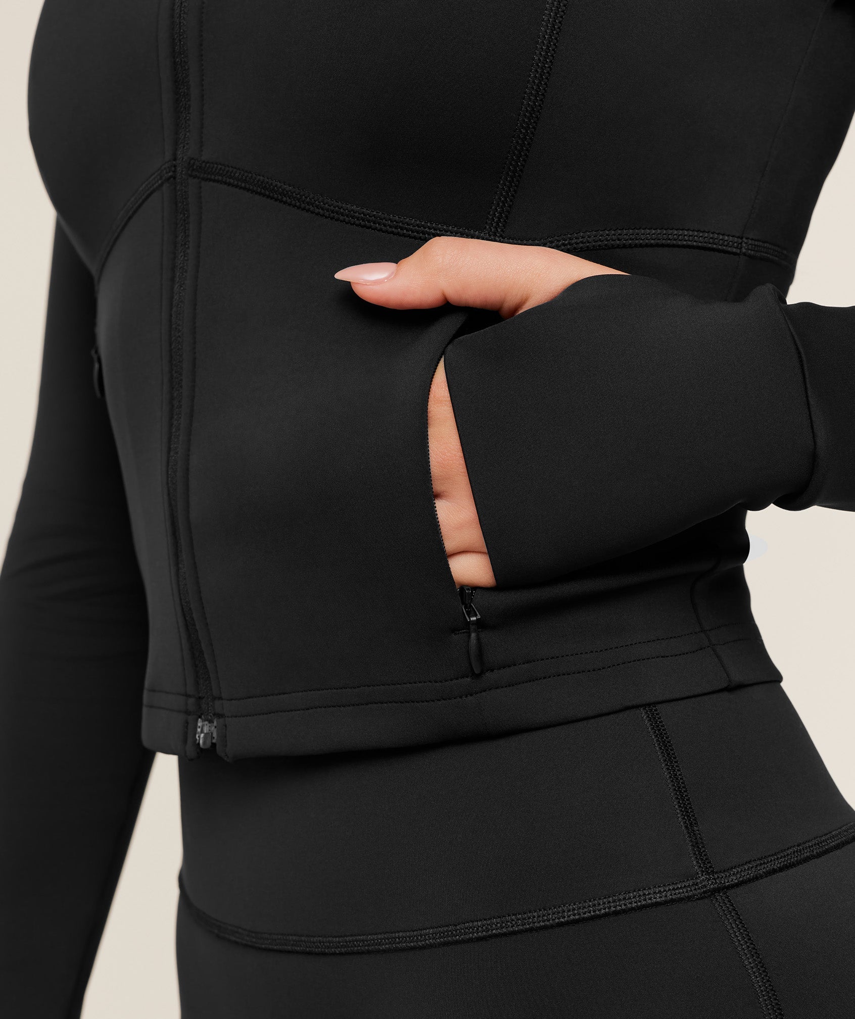 Women's Gymshark Flow Zip Up Jacket Gs Black