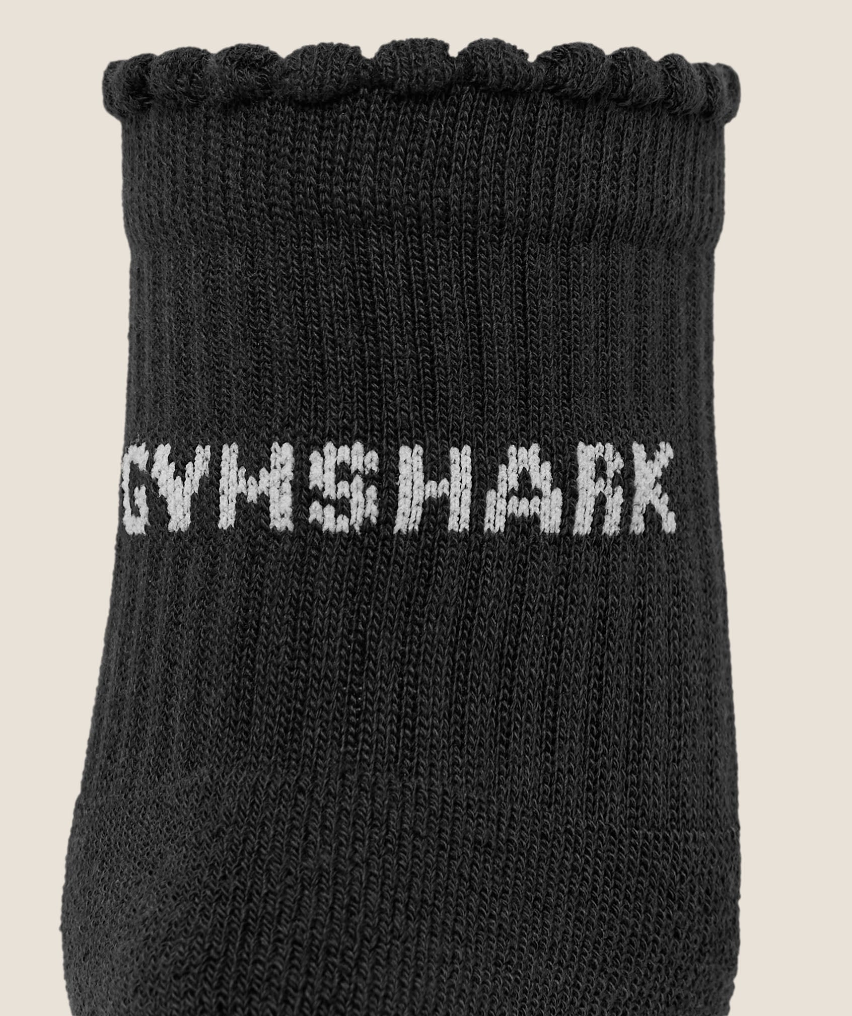 Women's Gymshark Frill Pilates Midi Sock Gs Black