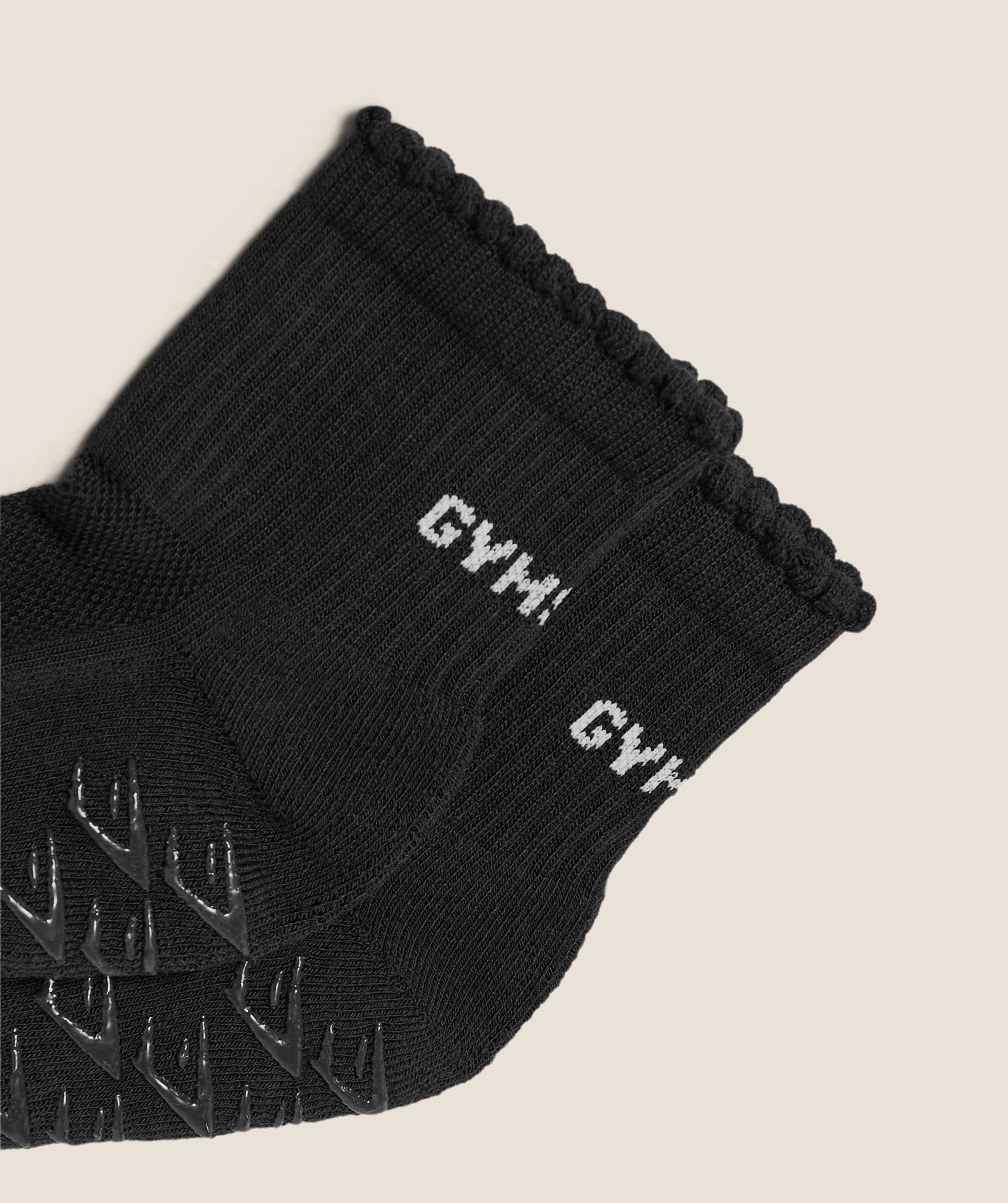 Women's Gymshark Frill Pilates Midi Sock Gs Black