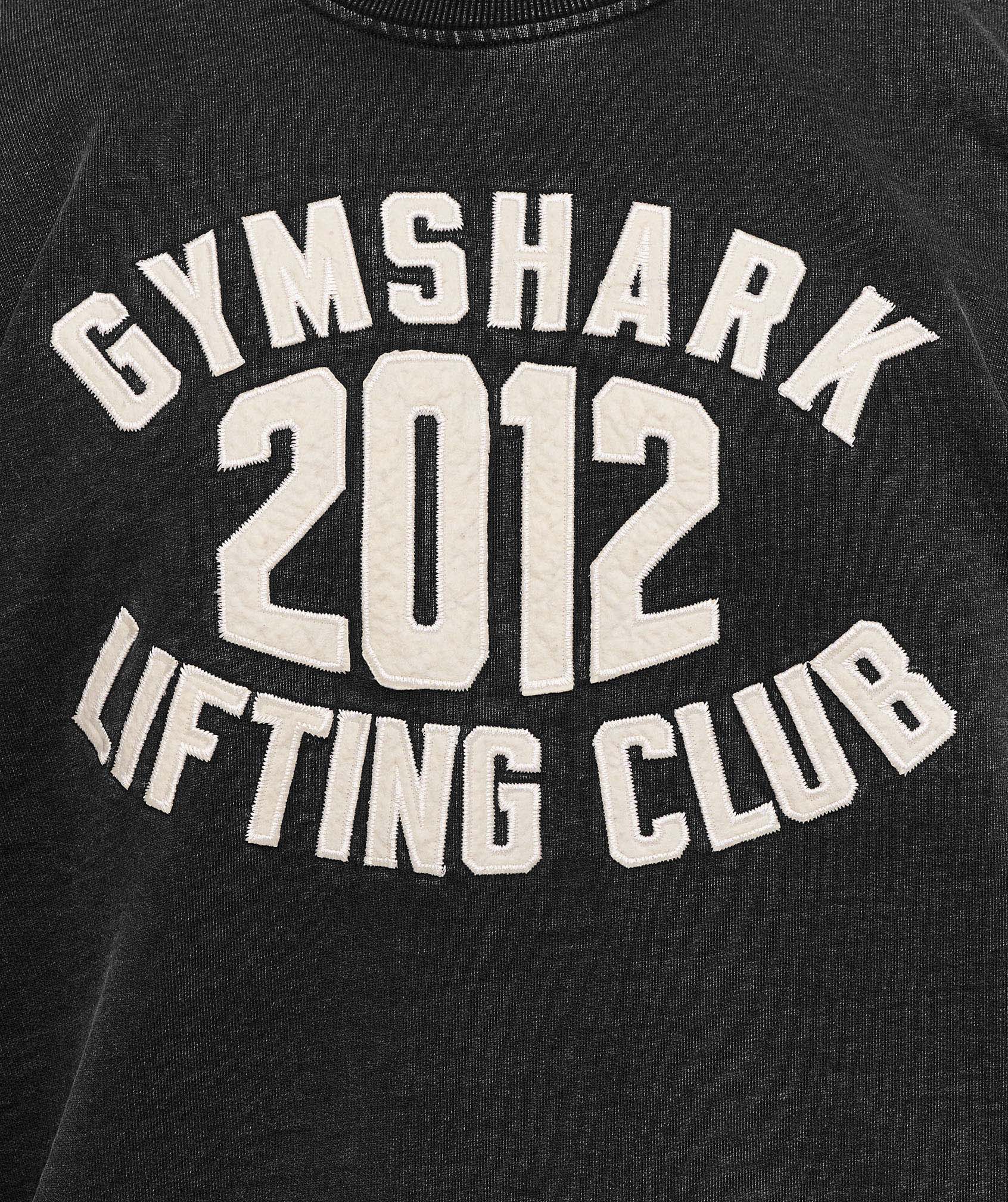 Gymshark 2012 Lifting Club Crew Black