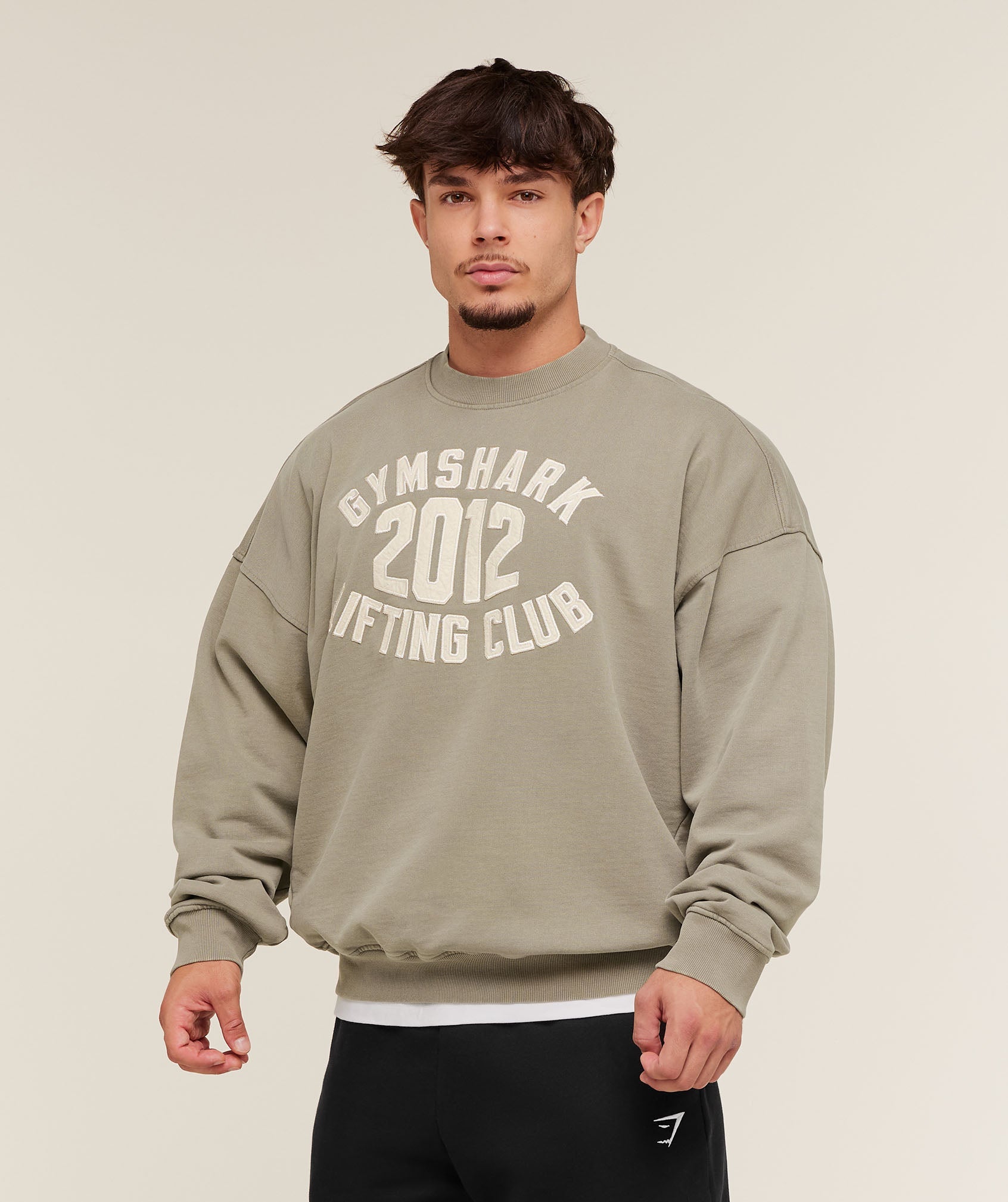 Gymshark 2012 Lifting Club Crew Linen Brown