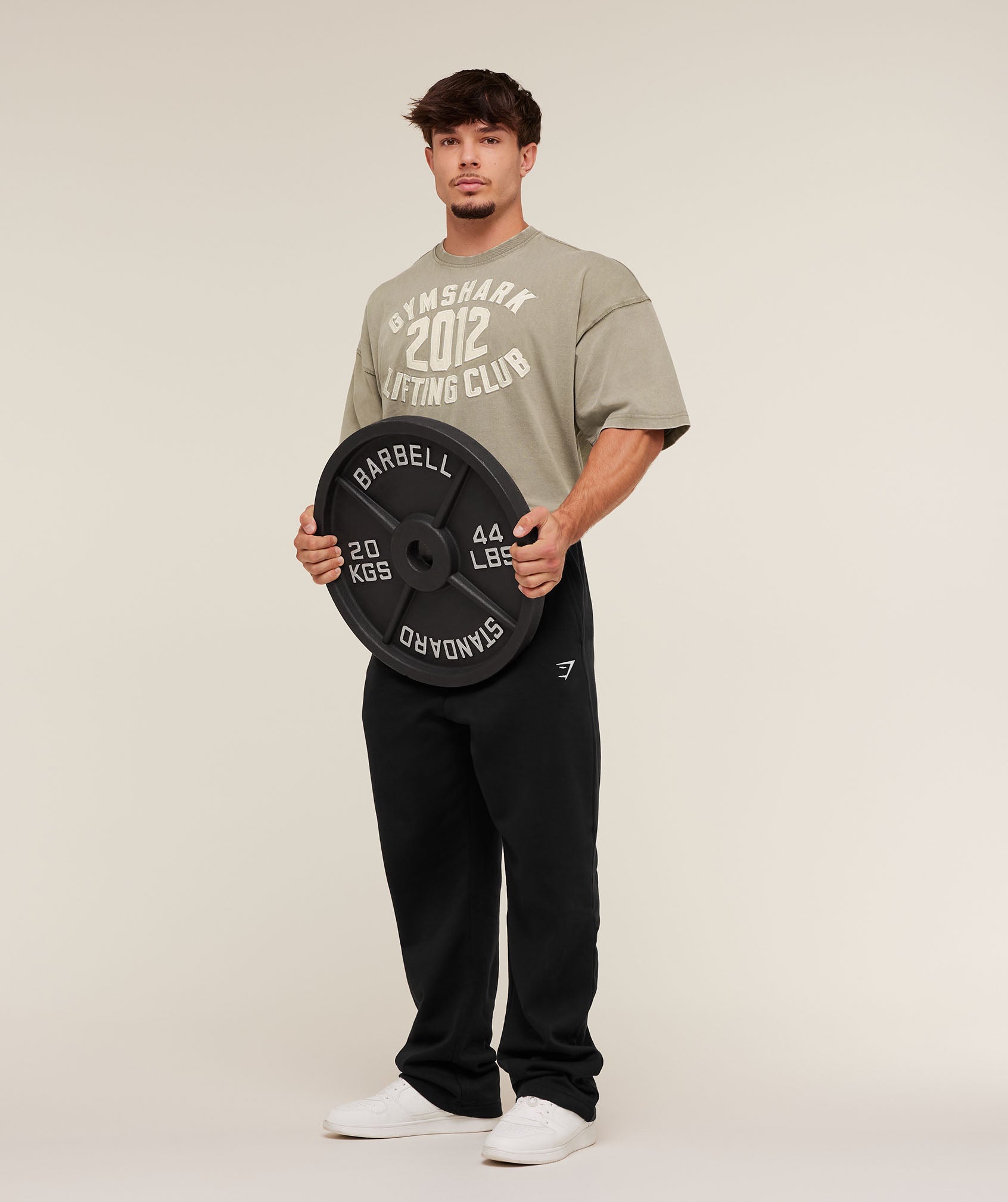 Gymshark 2012 Lifting Club T-Shirt Linen Brown