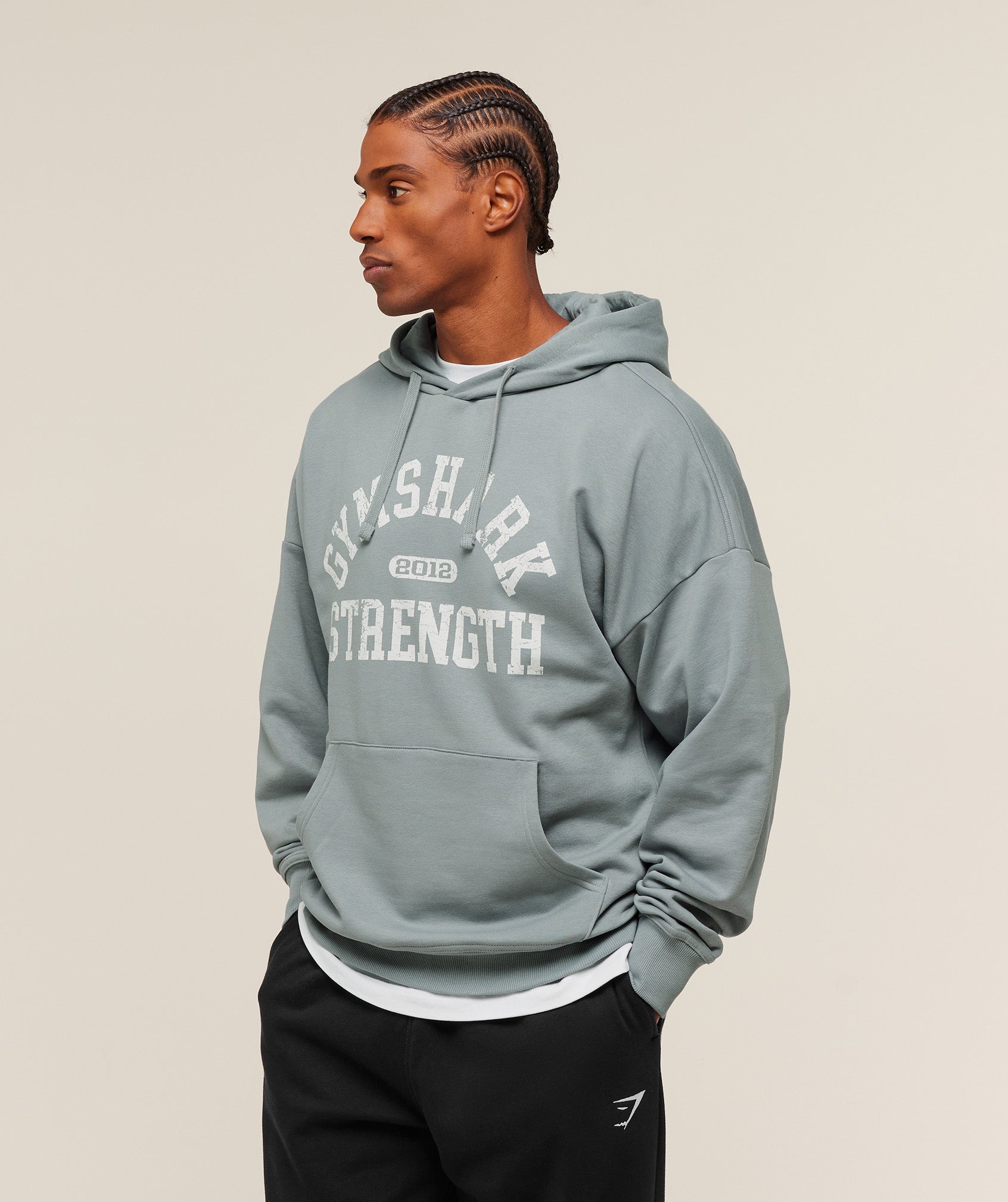 Gymshark 2012 Strength Hoodie Denim Grey