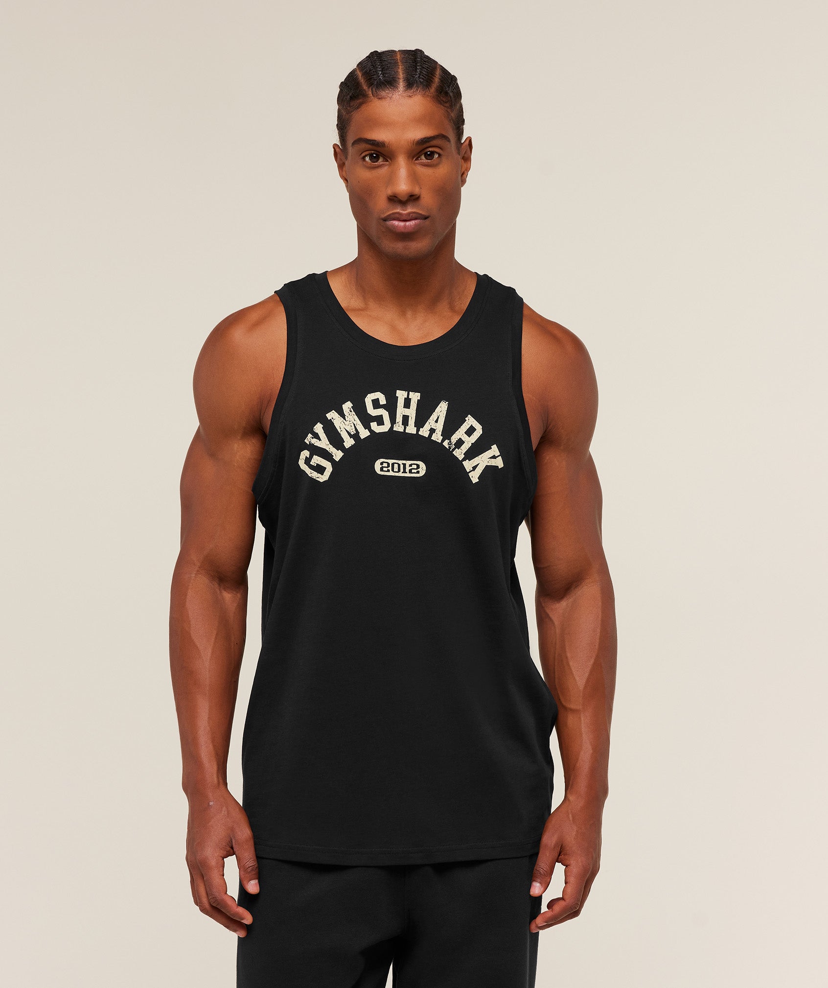Gymshark 2012 Strength Tank Black
