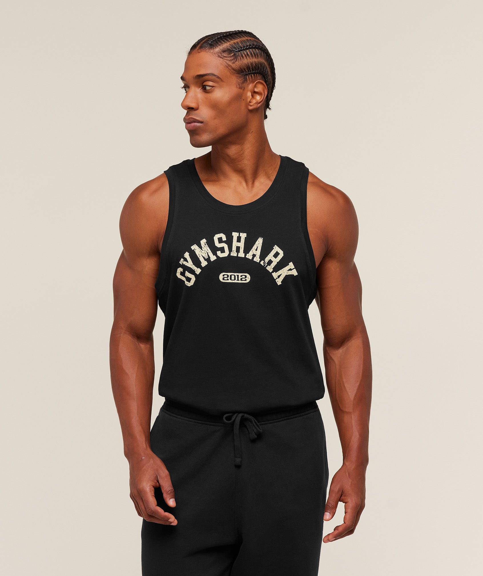 Gymshark 2012 Strength Tank Black