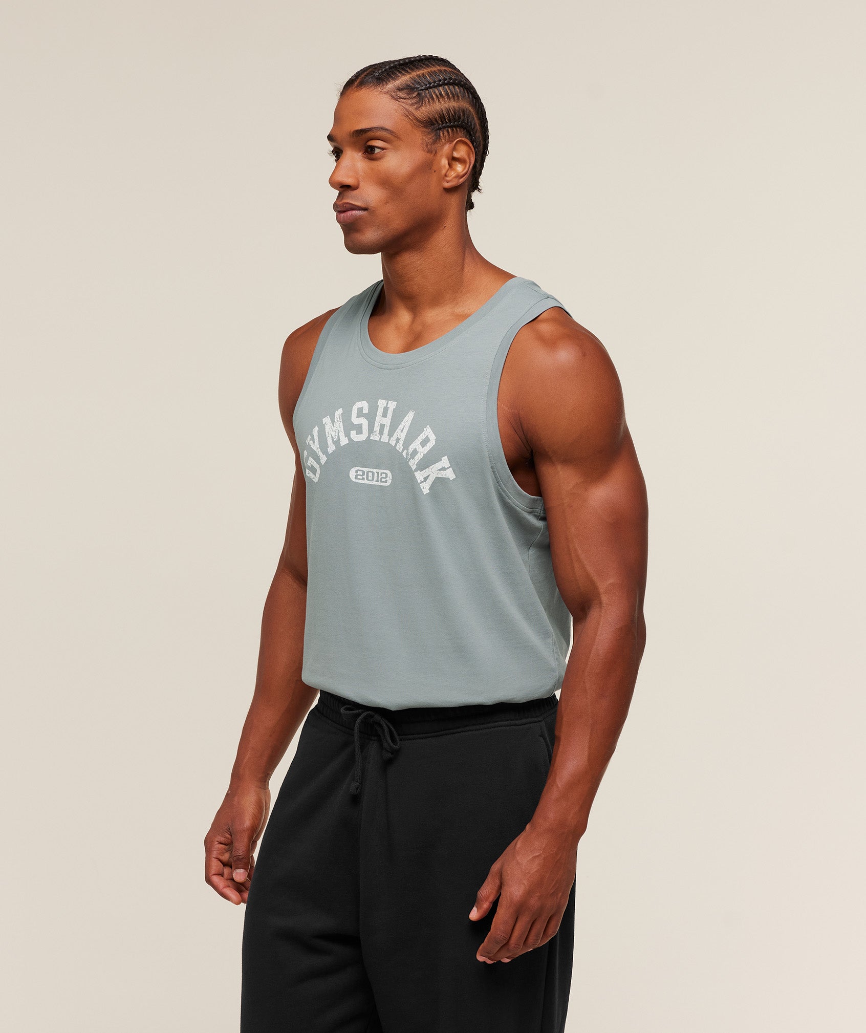 Gymshark 2012 Strength Tank Denim Grey