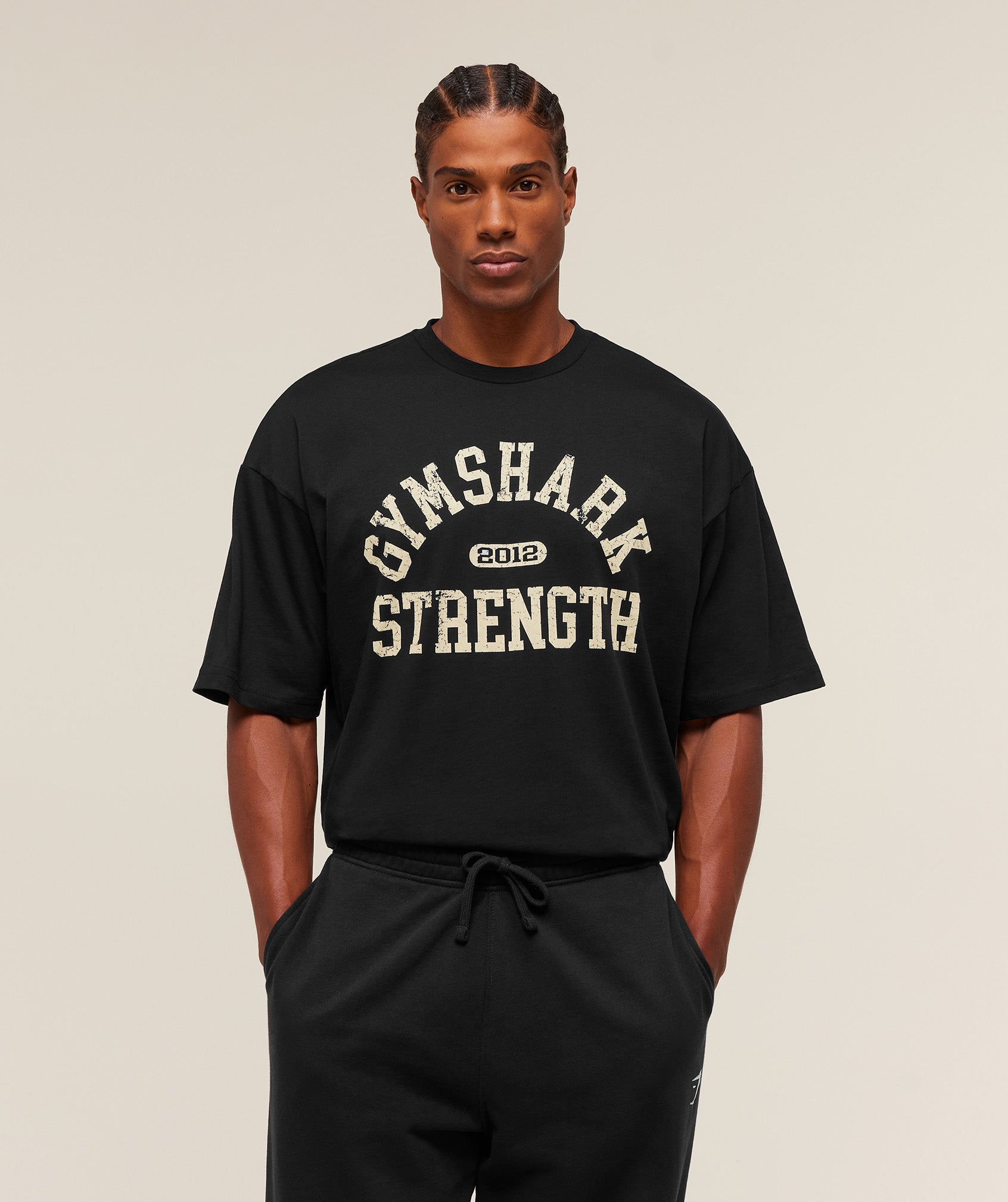 Gymshark 2012 Strength T-Shirt Black