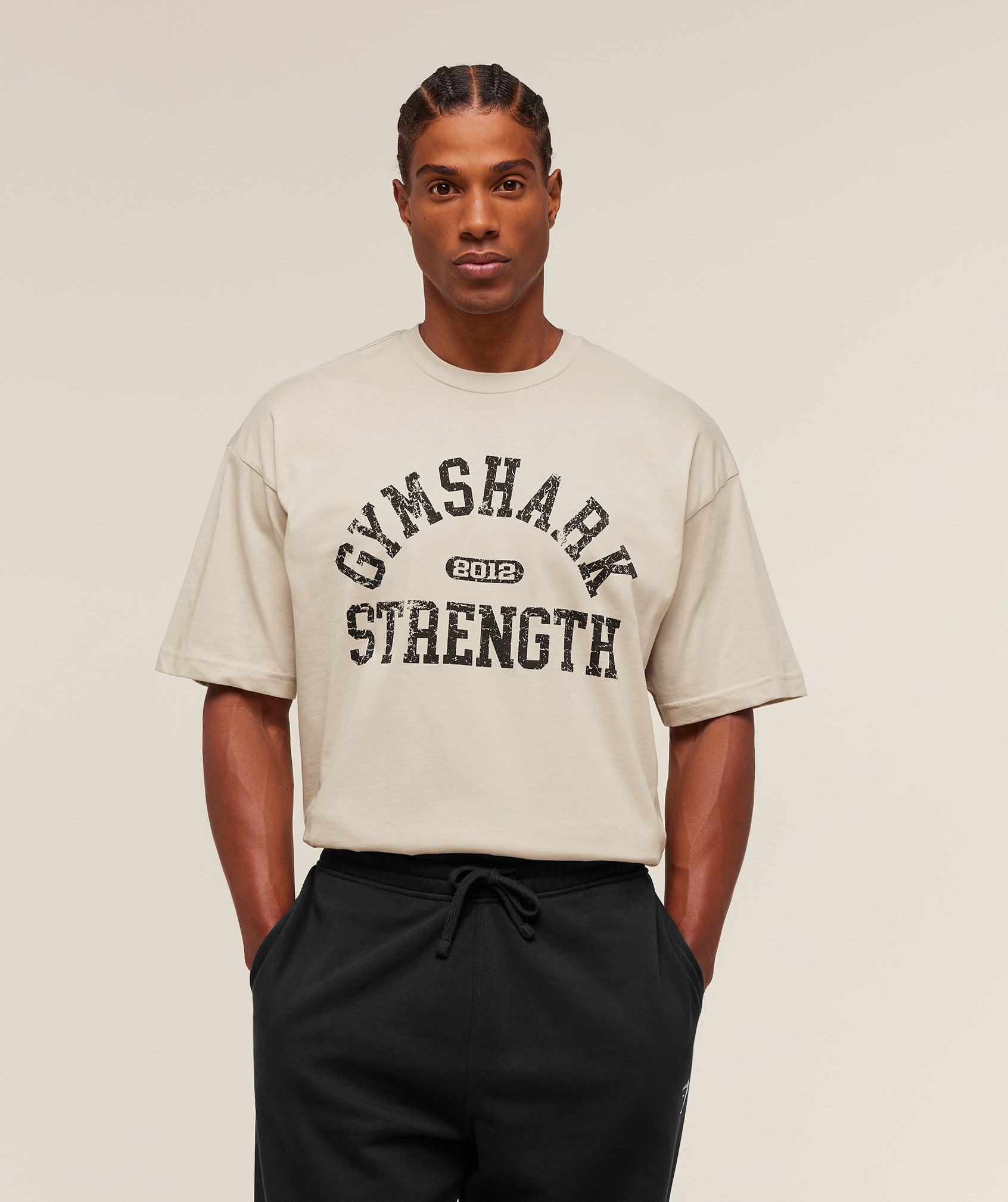 Gymshark 2012 Strength T-Shirt Pebble Grey