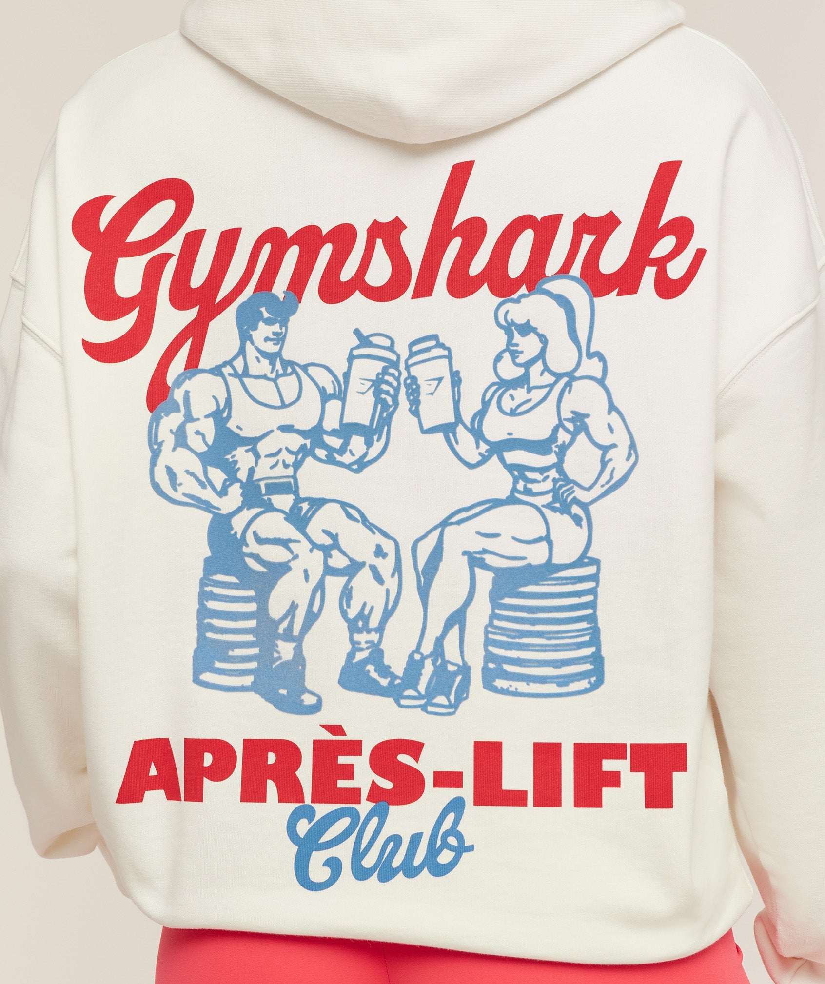 Women's Gymshark Après-Lift Club Oversized Hoodie Gs Soft White