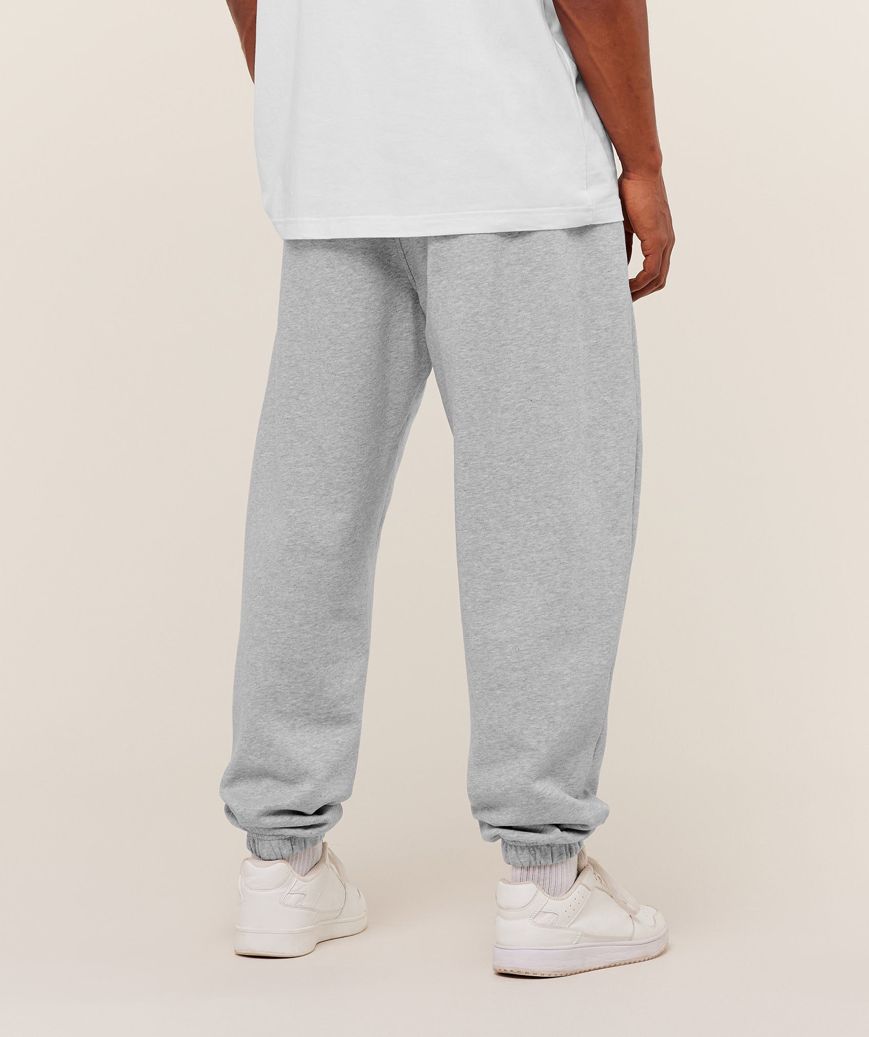 Gymshark Athletic Division Graphic Joggers Light Grey Core Marl