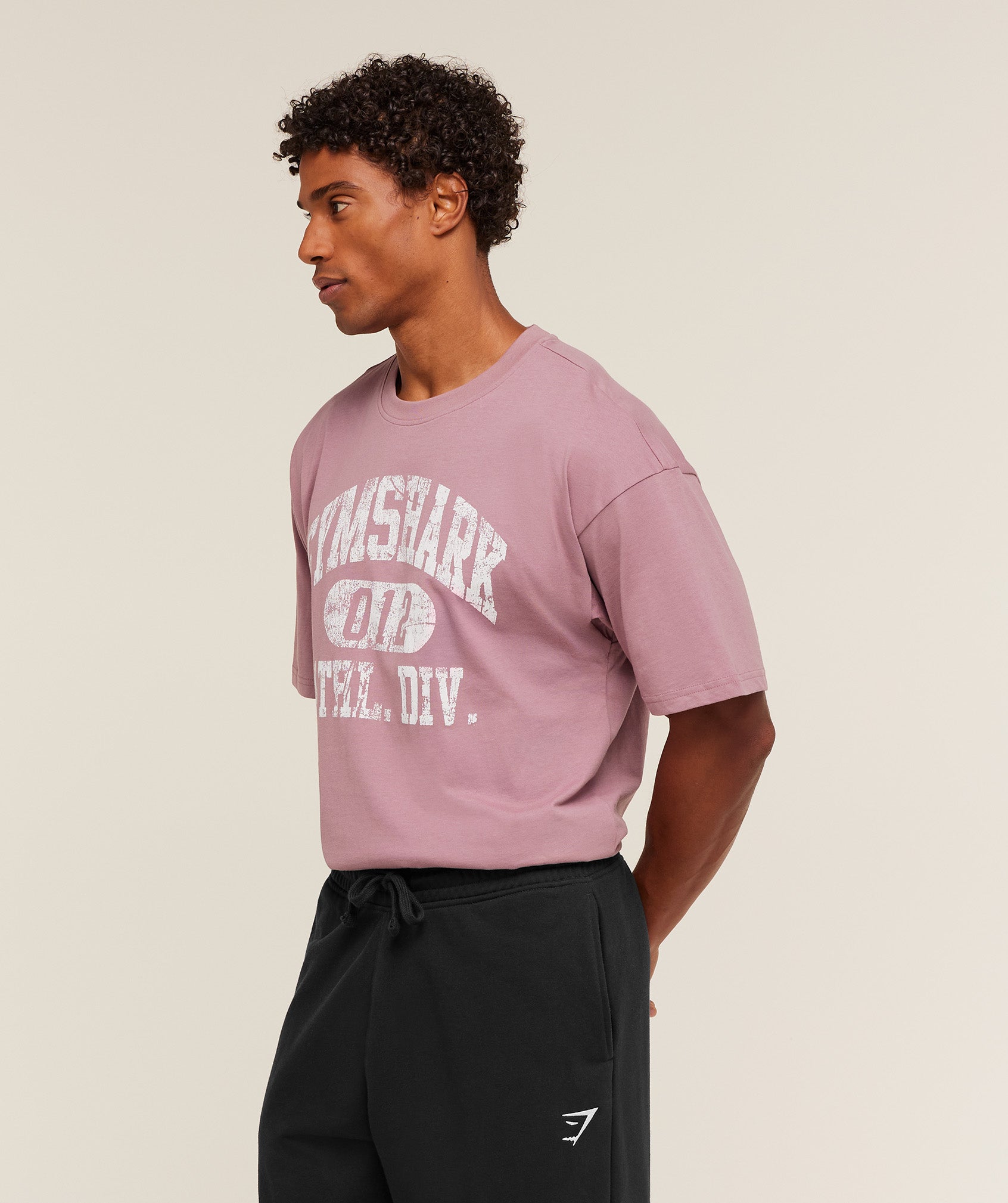 Gymshark Athletic Division Graphic T-Shirt Calm Pink