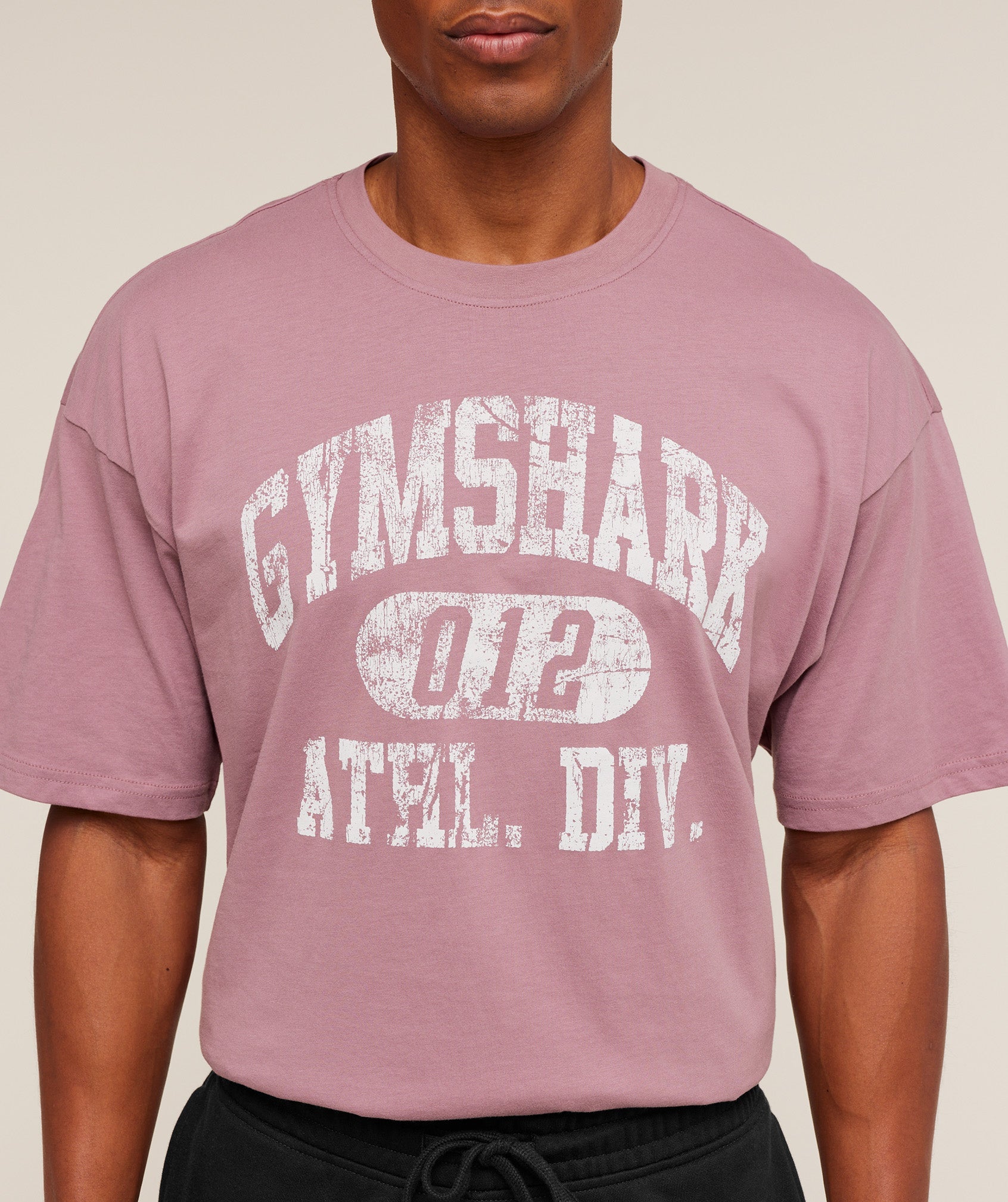 Gymshark Athletic Division Graphic T-Shirt Calm Pink