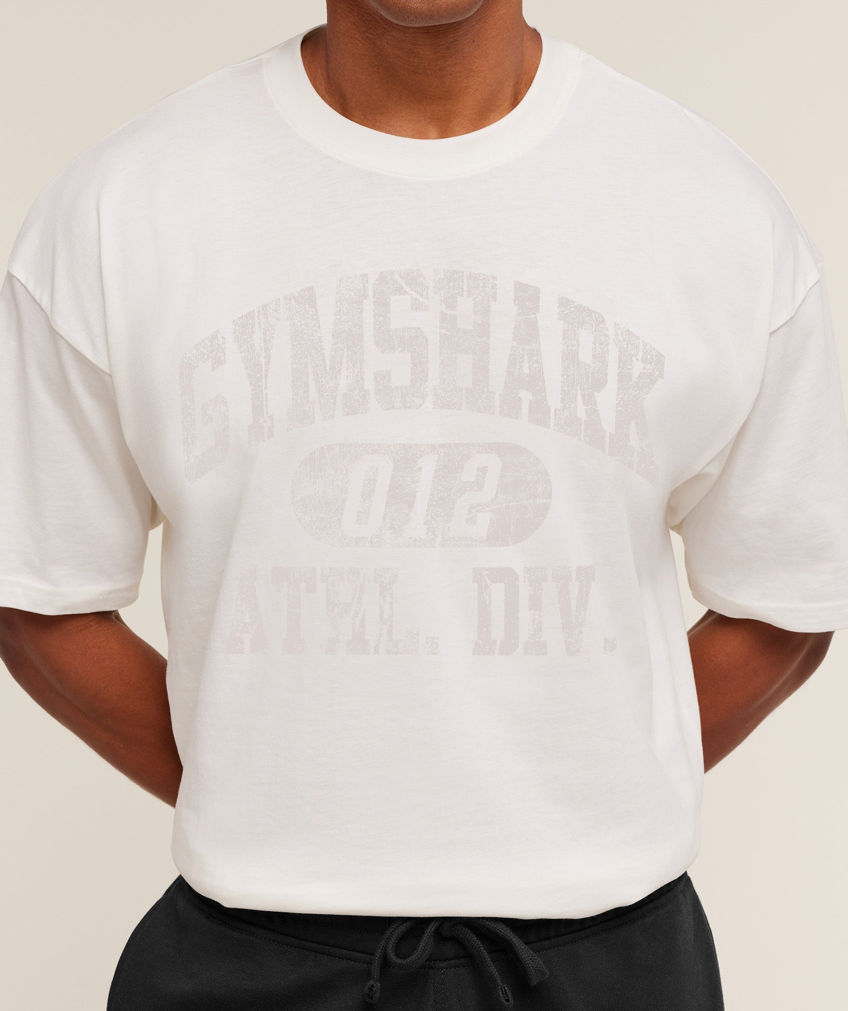Gymshark Athletic Division Graphic T-Shirt Gs Soft White