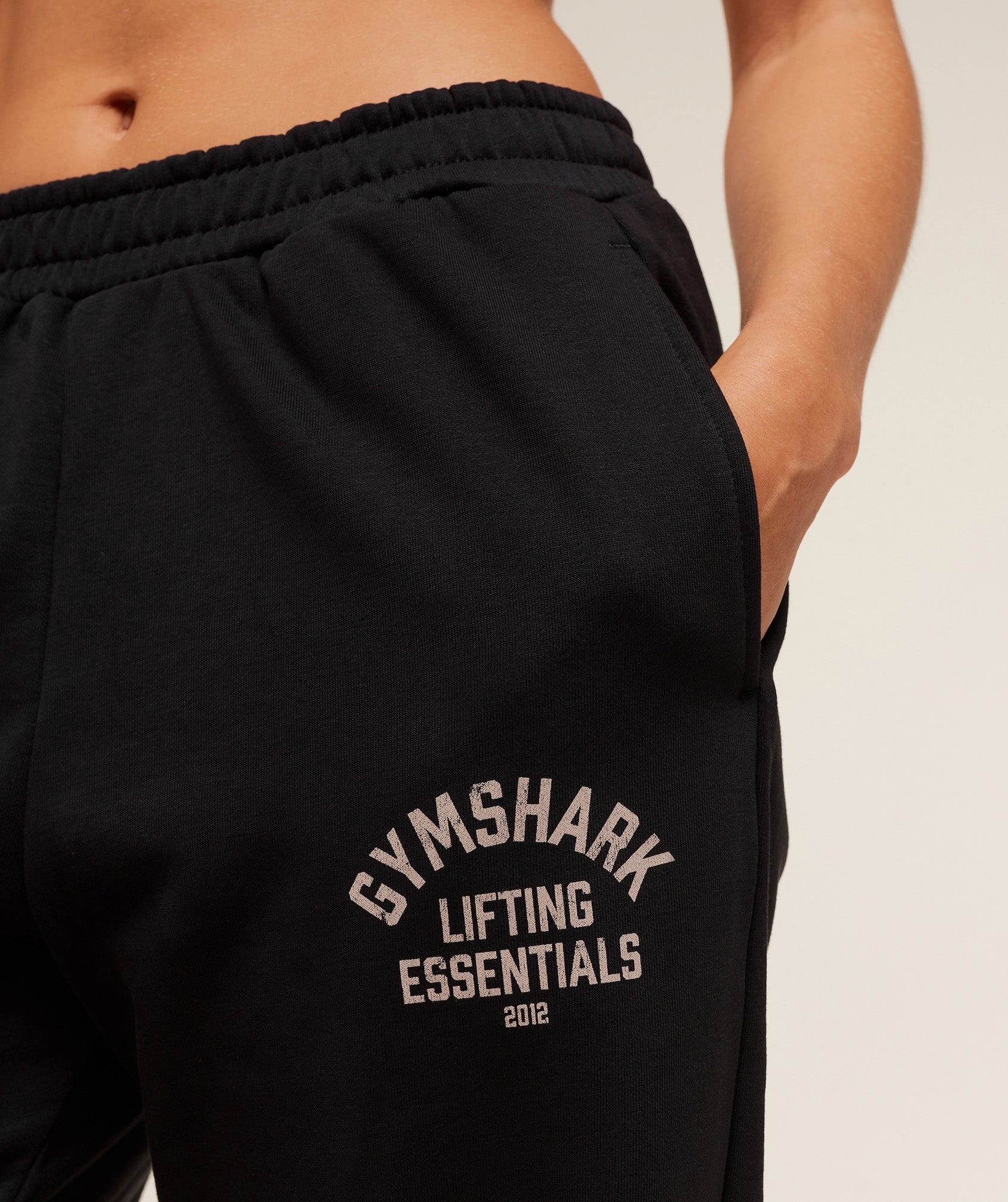 Women's Gymshark Lifting Essentials Joggers Black