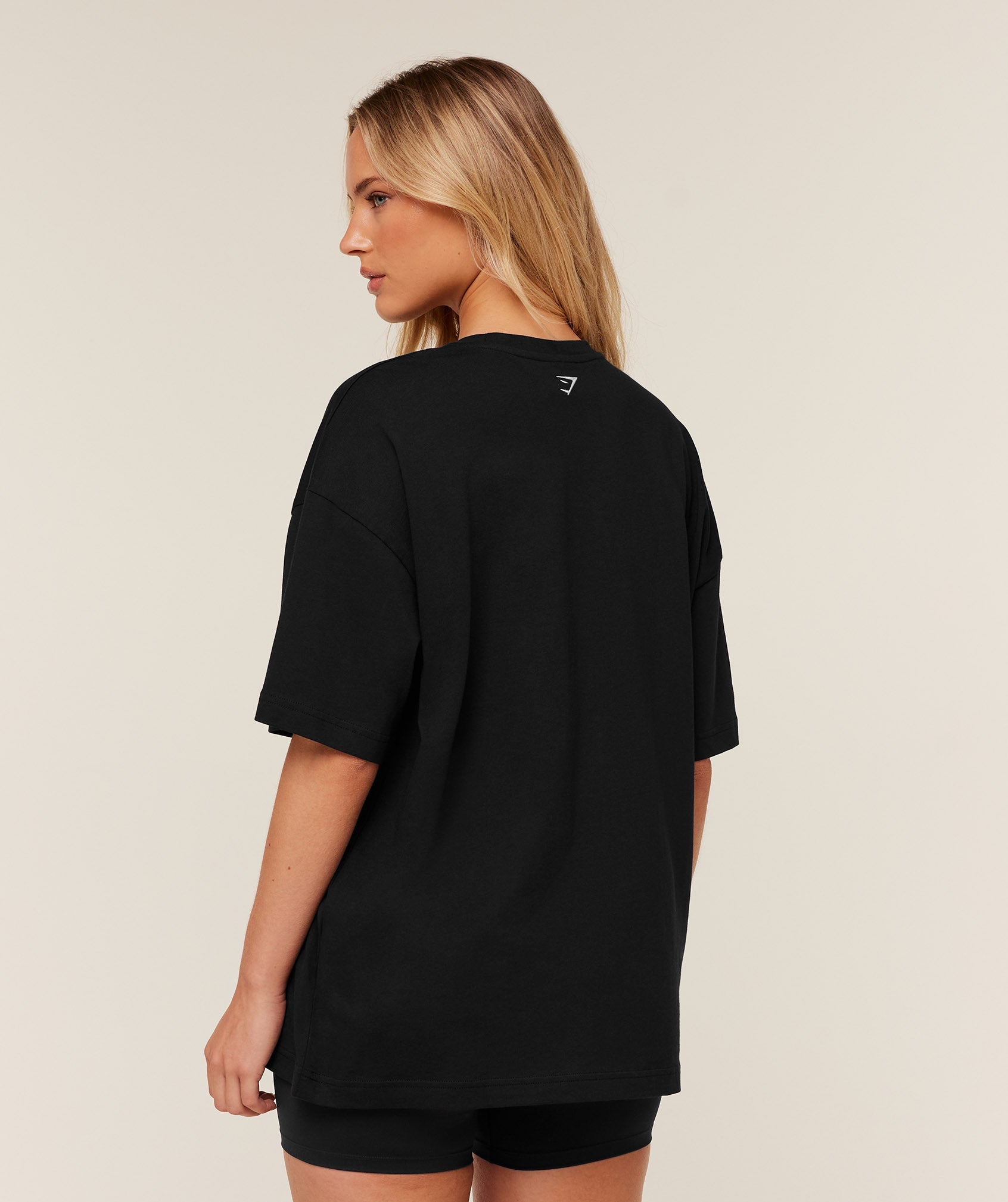 Women's Gymshark Collegiate Graphic T-Shirt Black
