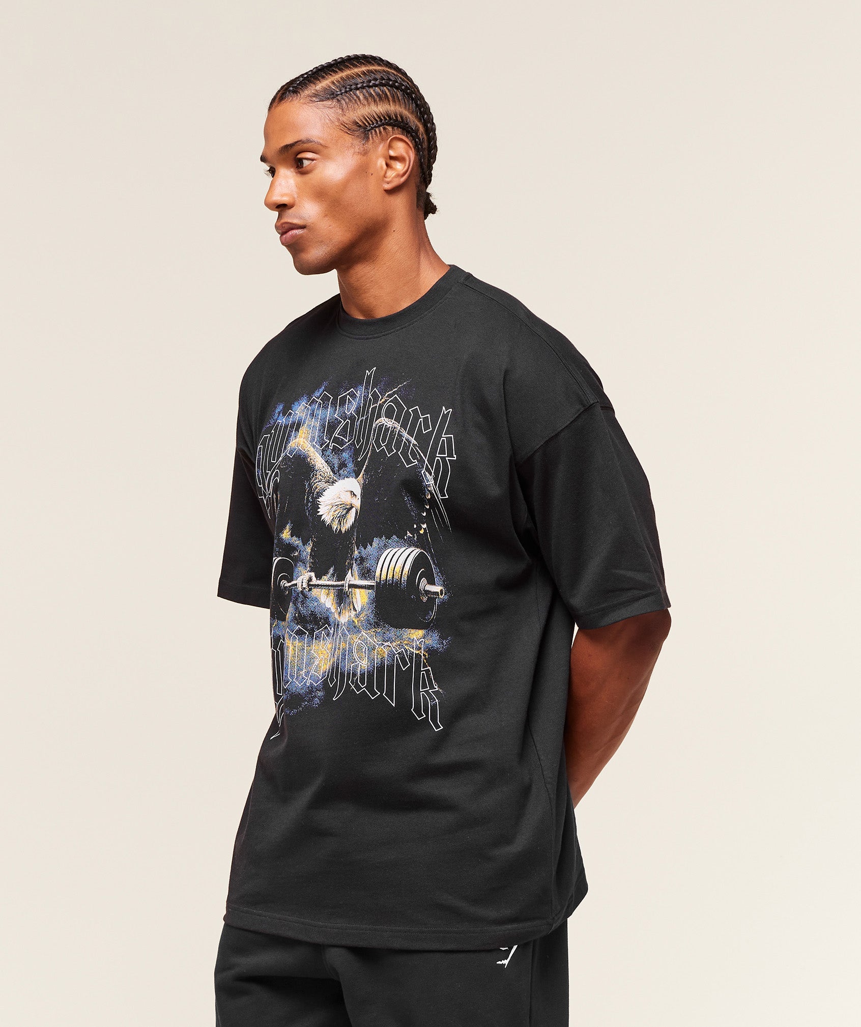 Gymshark Eagle Graphic T-Shirt Black