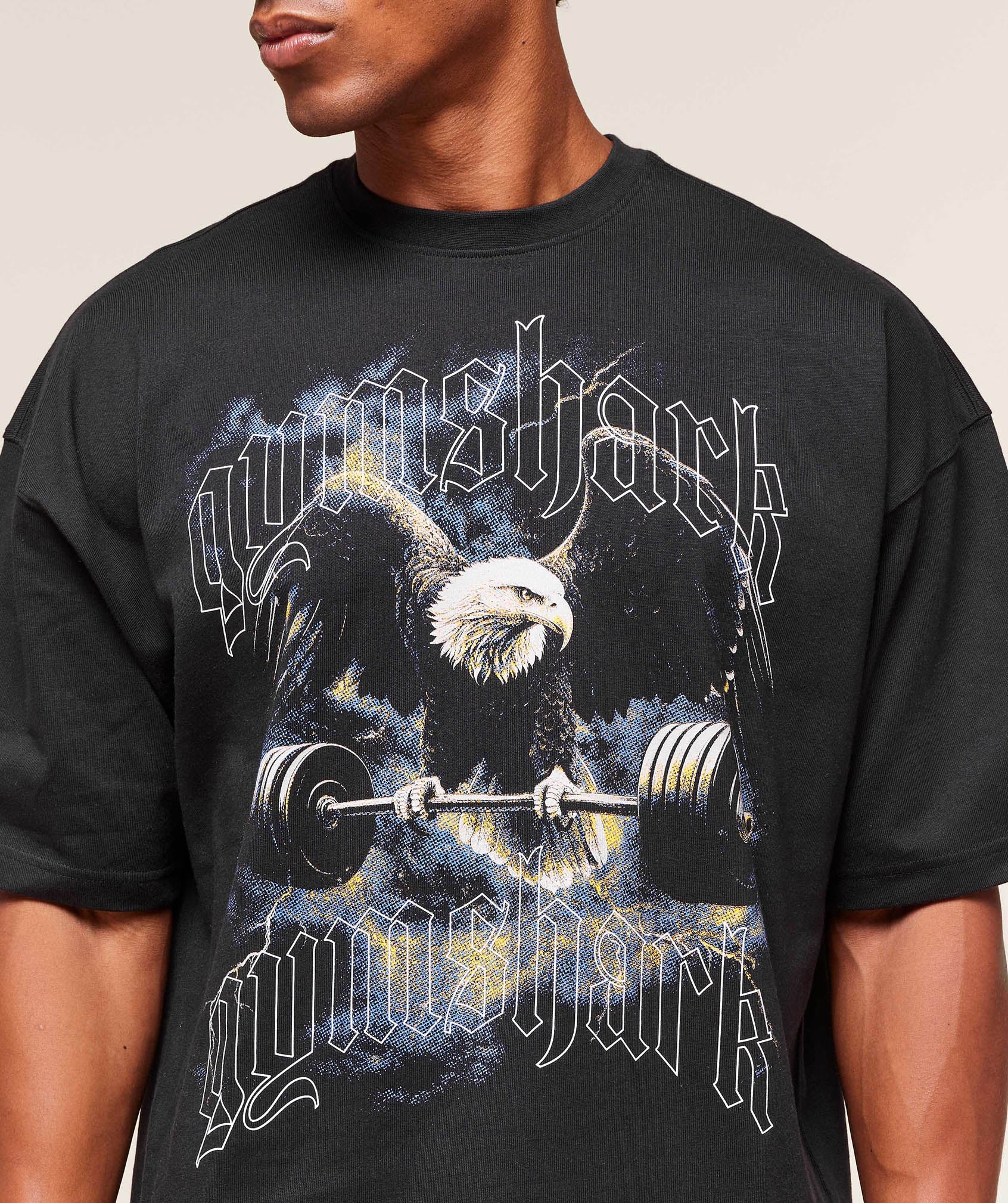 Gymshark Eagle Graphic T-Shirt Black