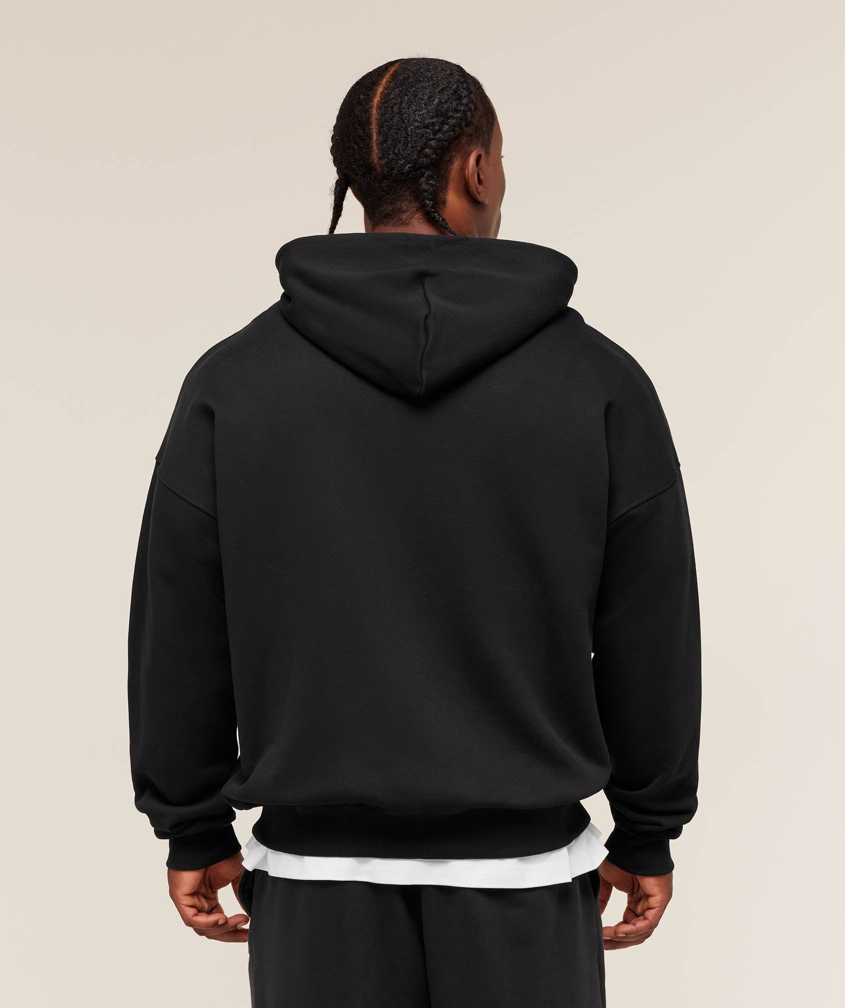 Gymshark Fade Graphic Zip Up Hoodie Black