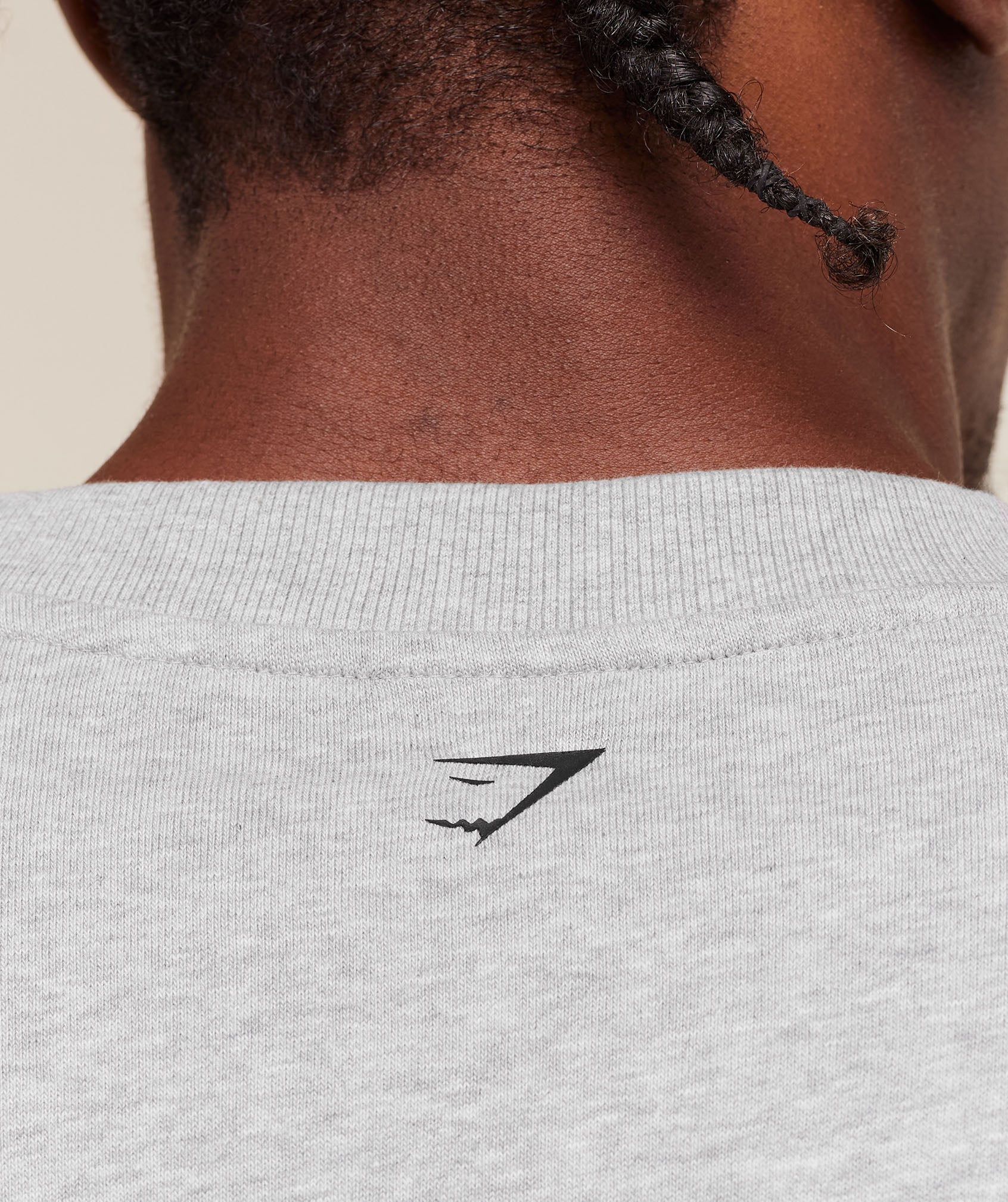 Gymshark Fade Graphic T-Shirt Light Grey Core Marl