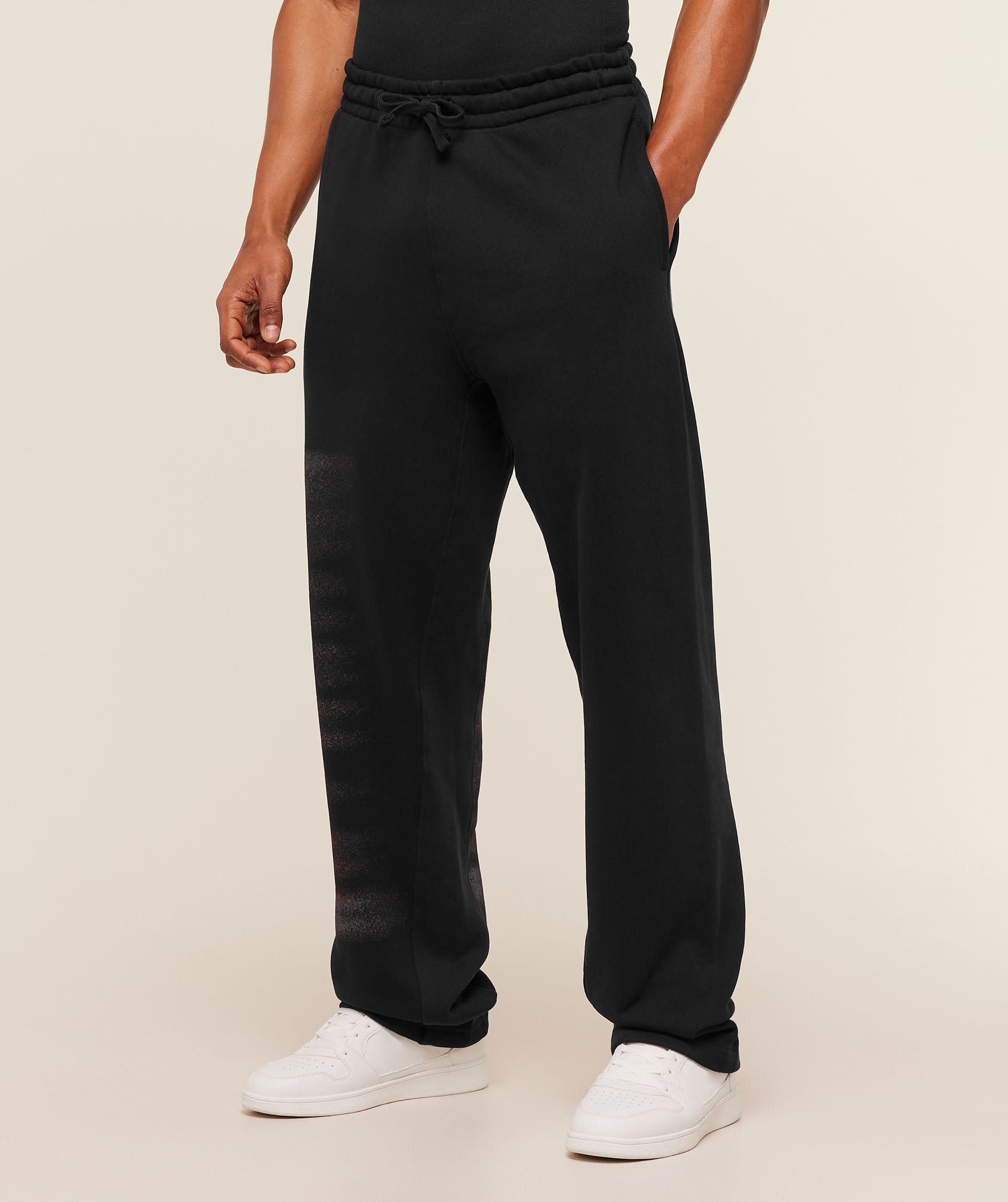 Gymshark Fade Graphic Straight Leg Pants Gs Black