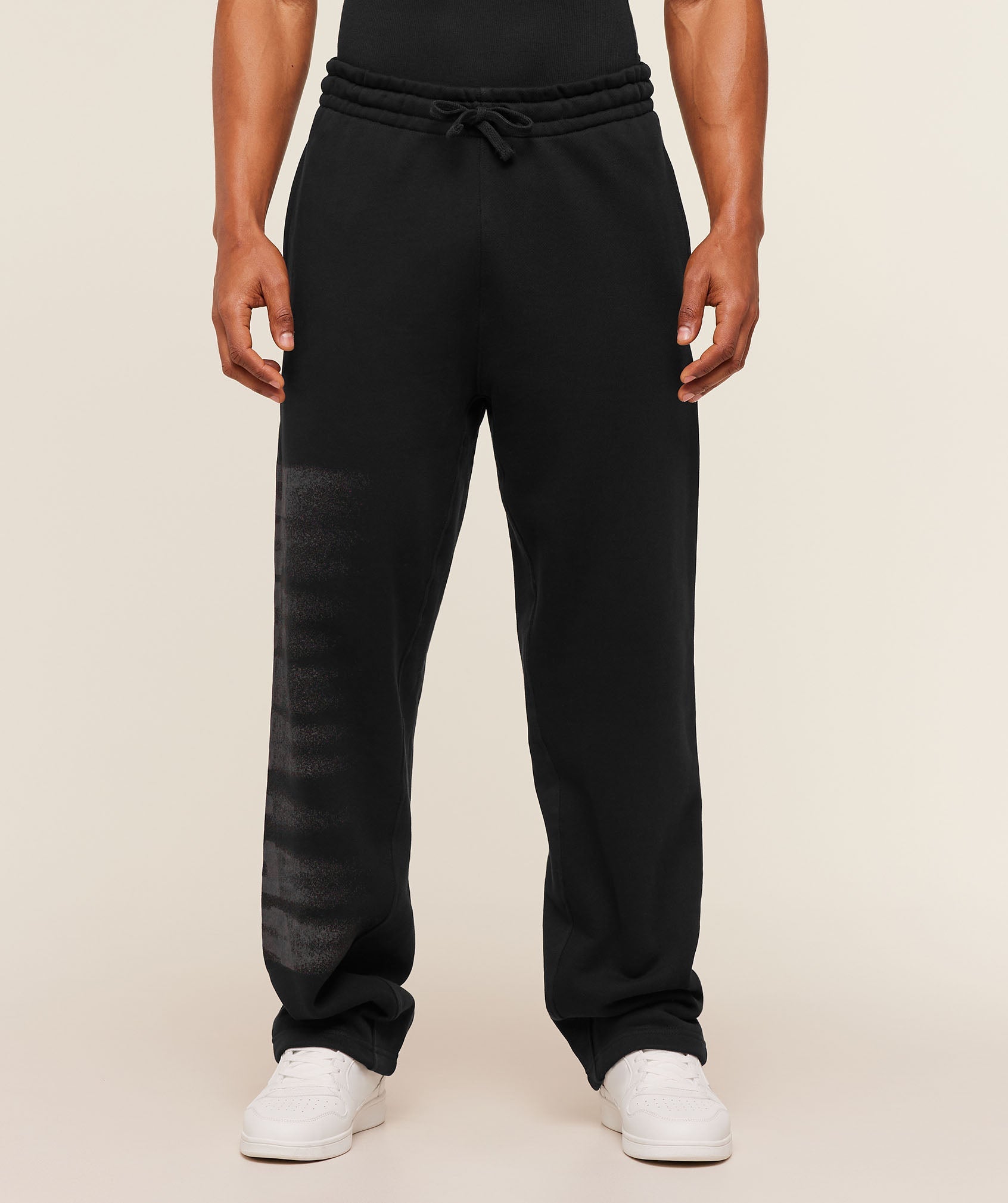 Gymshark Fade Graphic Straight Leg Pants Gs Black