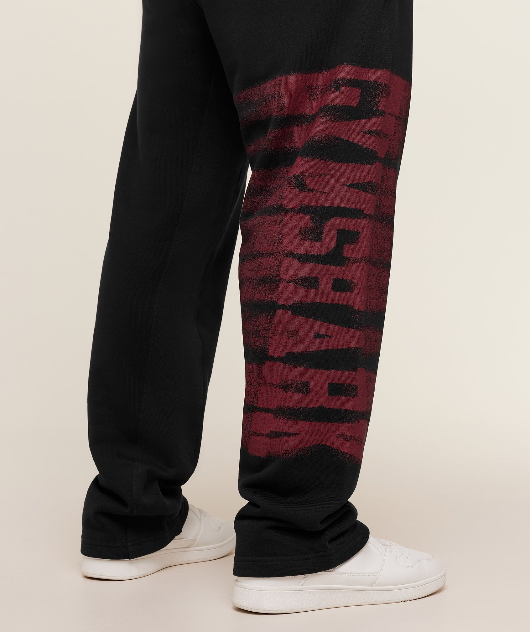 Gymshark Fade Graphic Straight Leg Pants Black