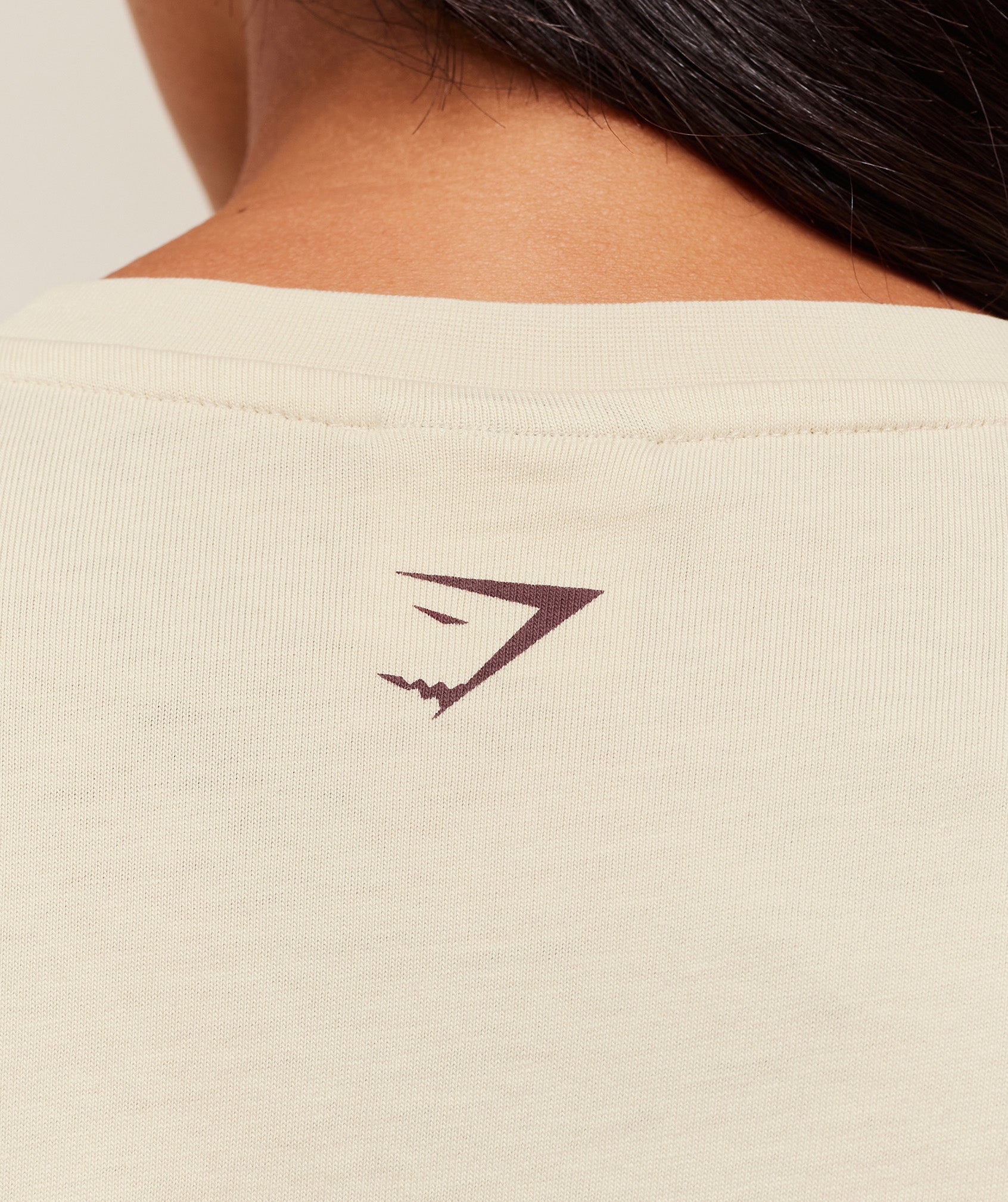 Women's Gymshark Lifting Club 2012 Graphic Short Sleeve T-Shirt Stone Beige